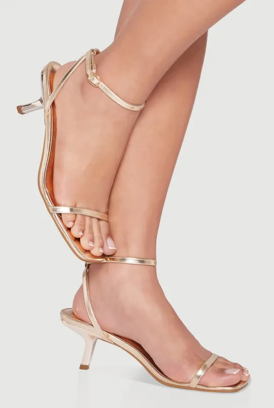 Open Toe Mid Heel Sandals sold by Rainbow