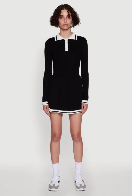 Daisy Varsity Stripe High Waisted Pleated Skirt sold by Rainbow