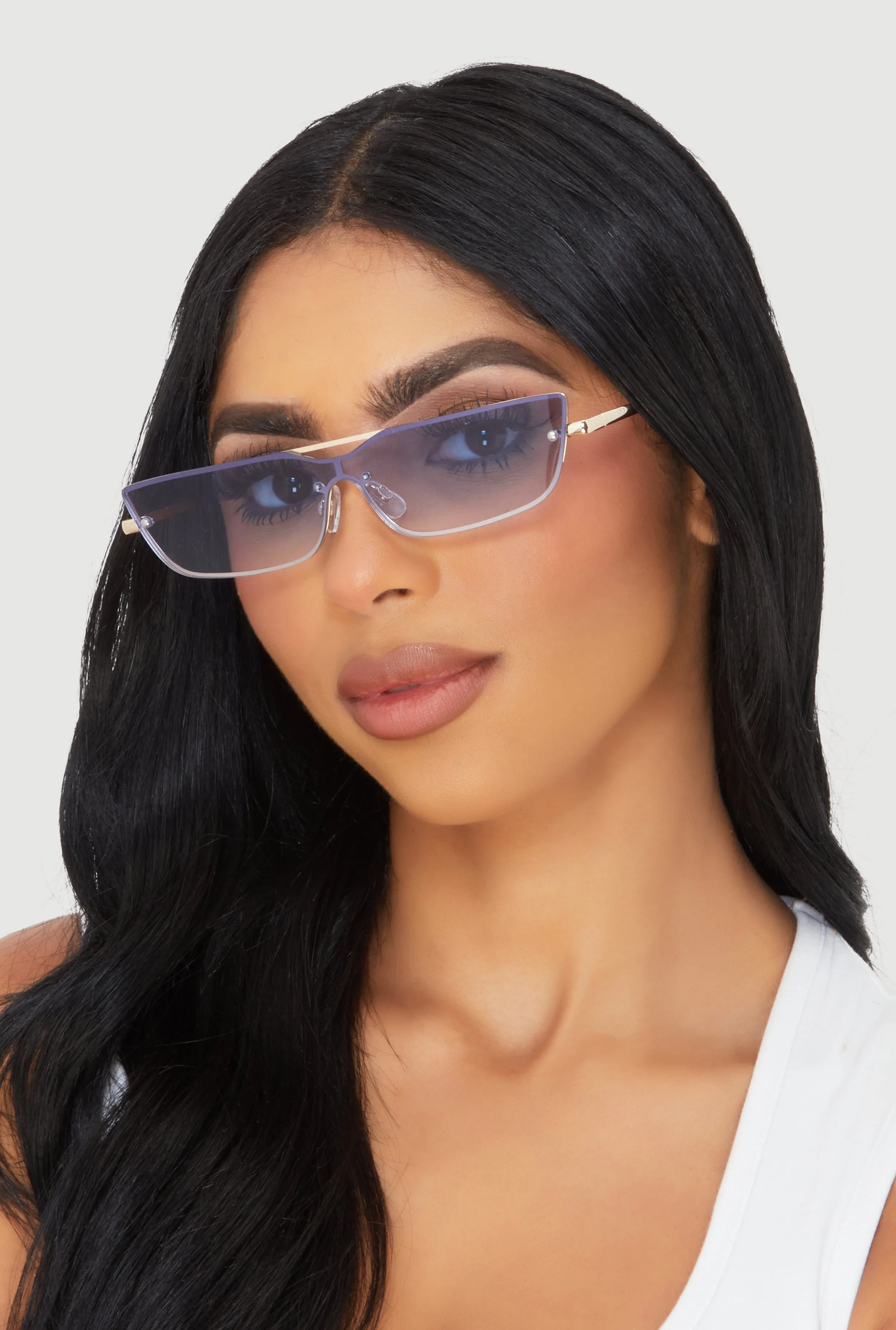 Slim Rimless Sunglasses sold by Rainbow product image thumbnail 2