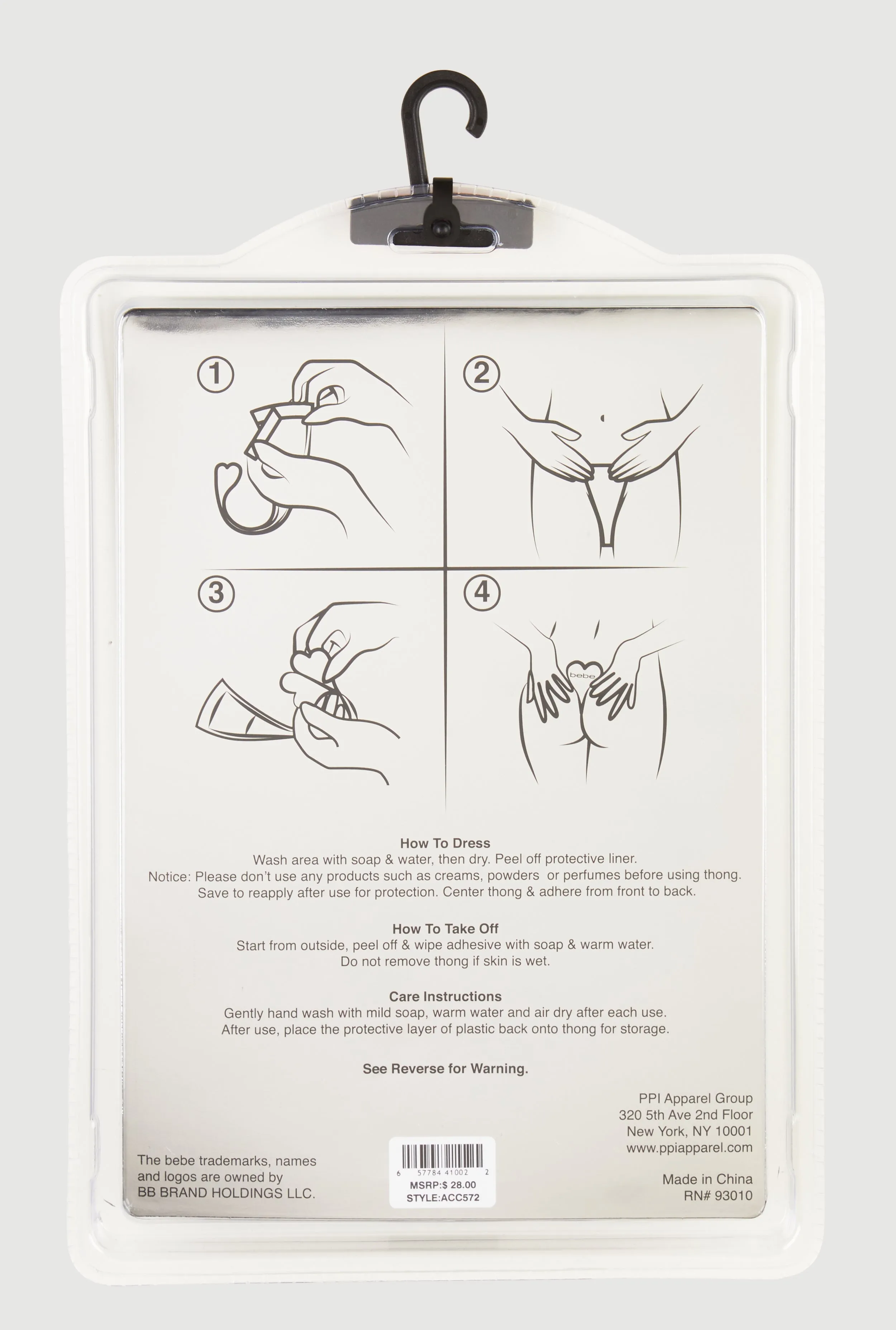 Bebe Self-Adhesive Microfiber Thong 2 Pack sold by Rainbow product image thumbnail 3