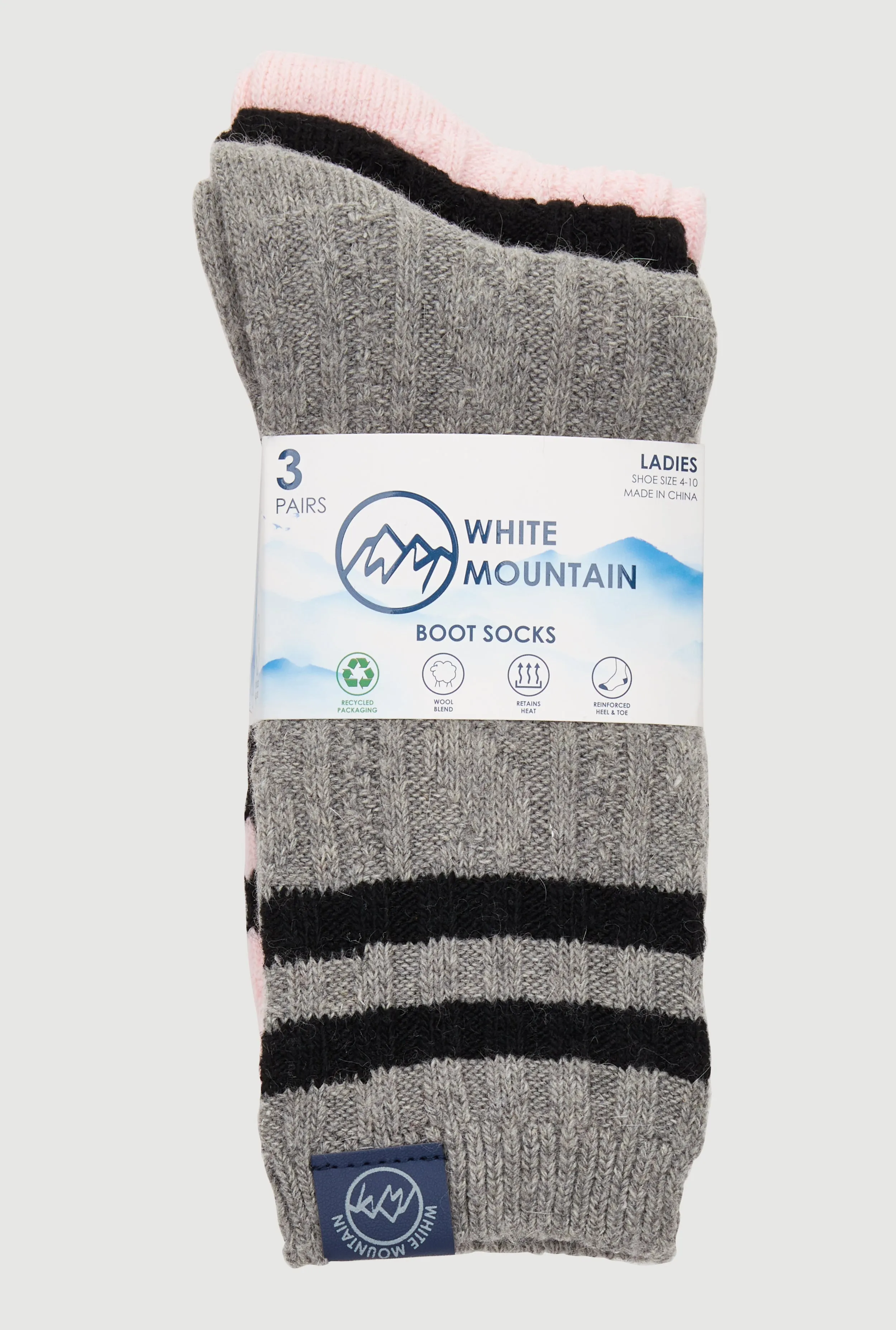 Striped Detail Boot Socks 3 Pack sold by Rainbow product image thumbnail 3