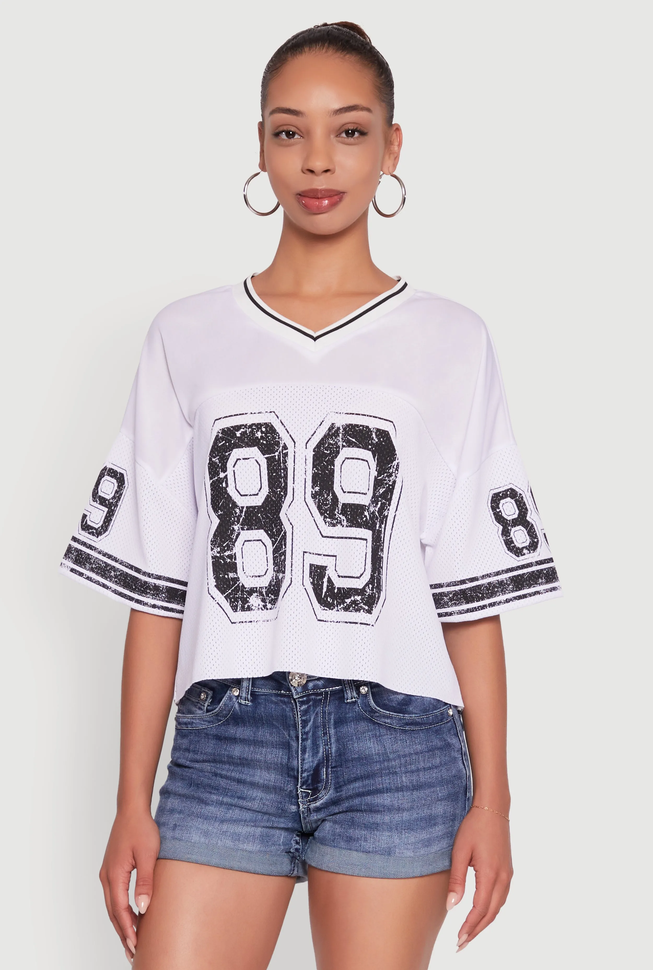 89 Graphic Boxy Football Jersey sold by Rainbow product image thumbnail 2