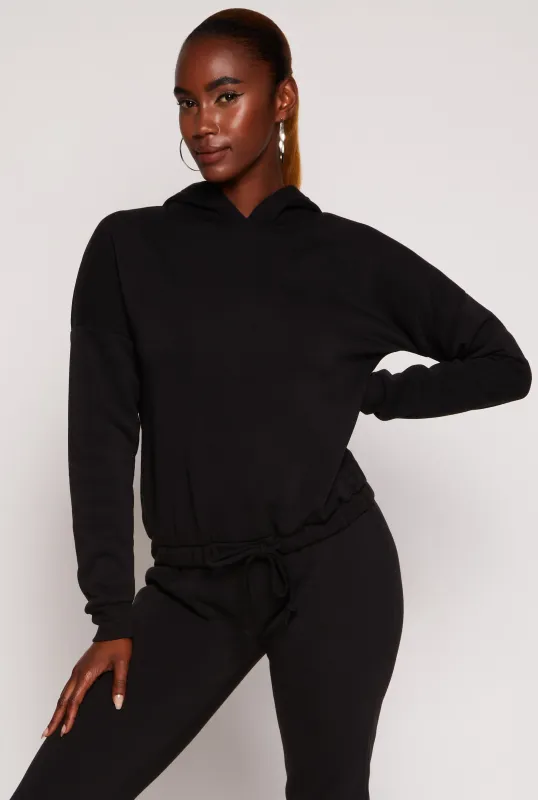 Drawstring Hem Pullover Hoodie sold by Rainbow