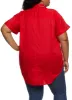 Plus Size Poplin Button Front High Low Shirt sold by Rainbow