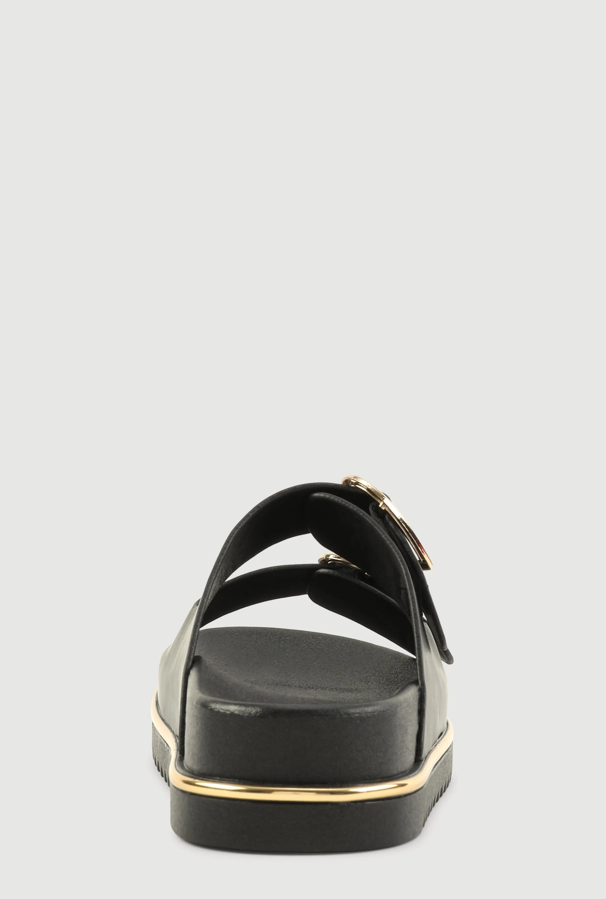 Heart Buckle Double Band Footbed Sandals sold by Rainbow product image thumbnail 3