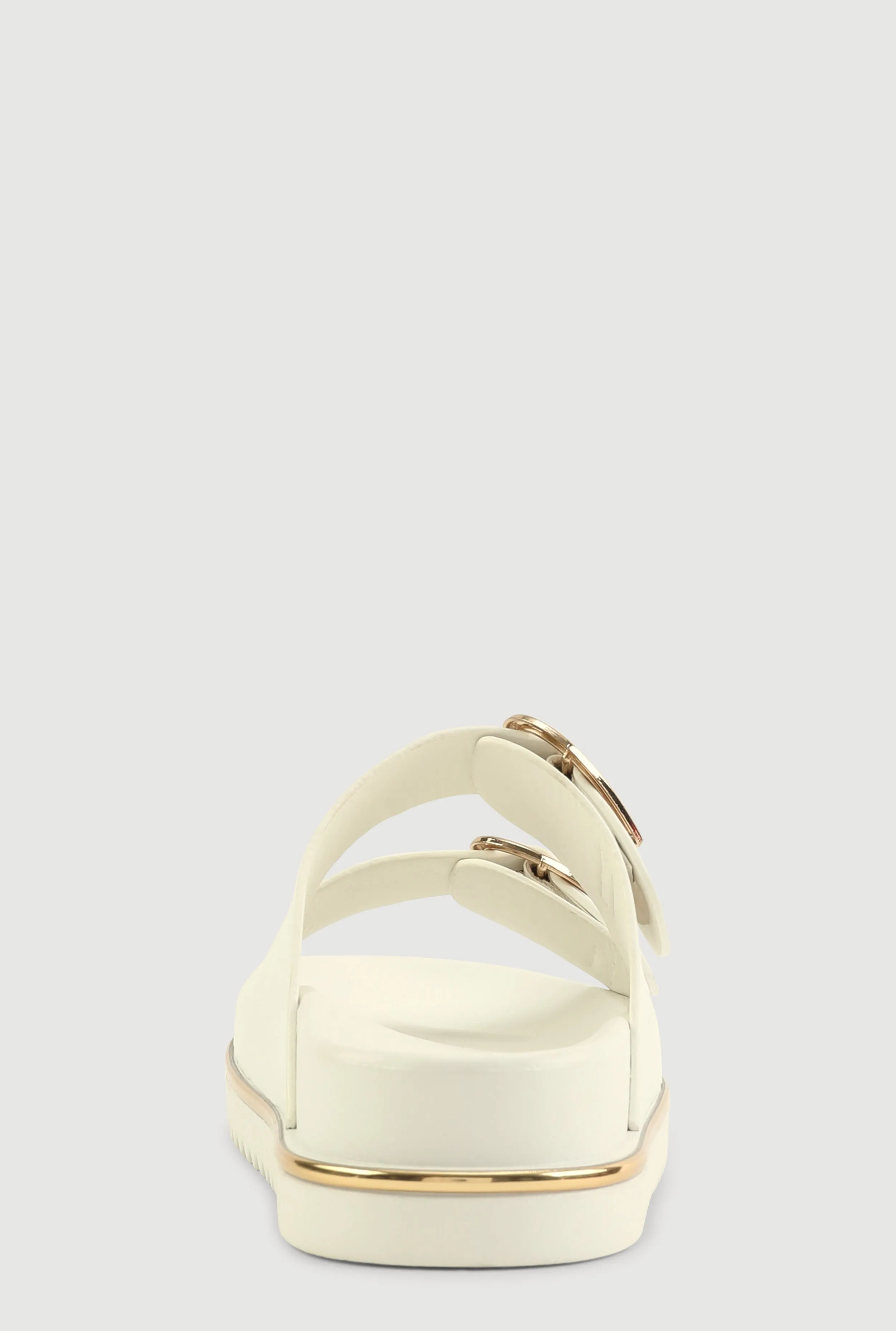 Heart Buckle Double Band Footbed Sandals sold by Rainbow product image thumbnail 3