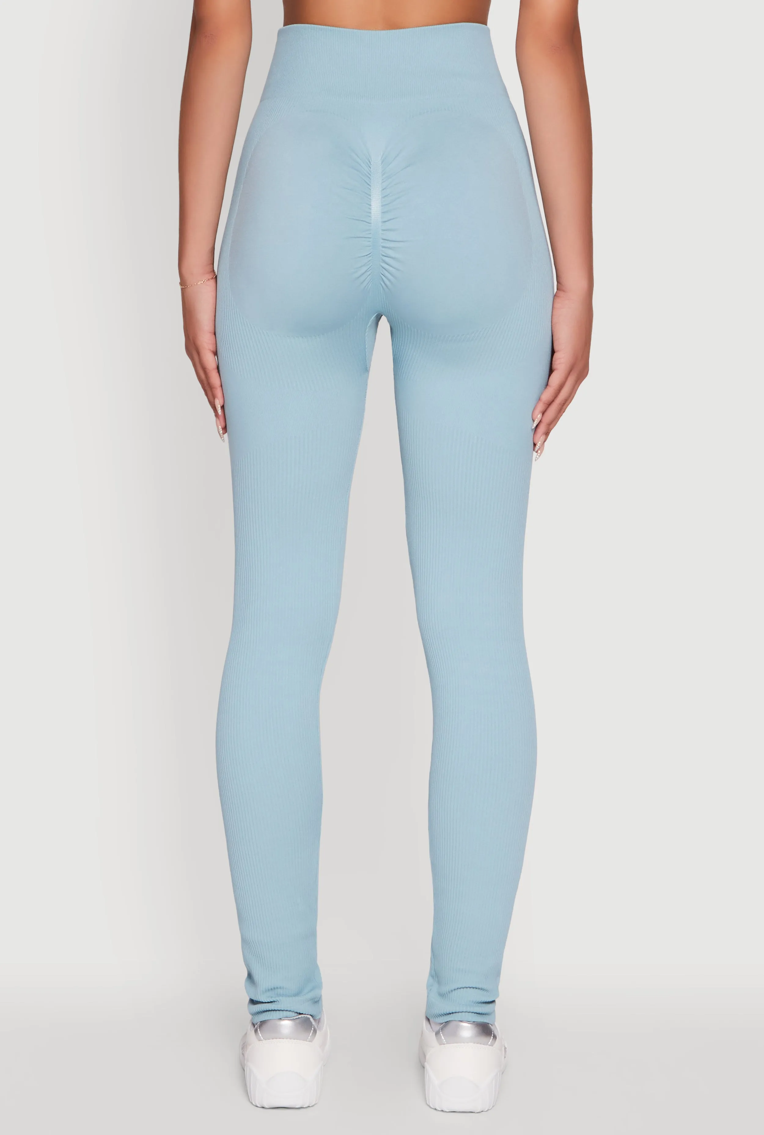 Seamless Ruched Back High Waisted Leggings sold by Rainbow product image thumbnail 5