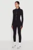 Seamless Ribbed Bustier Detail Cropped Track Jacket sold by Rainbow
