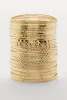 Plus Size Textured Metallic Bangles Set of 30 sold by Rainbow