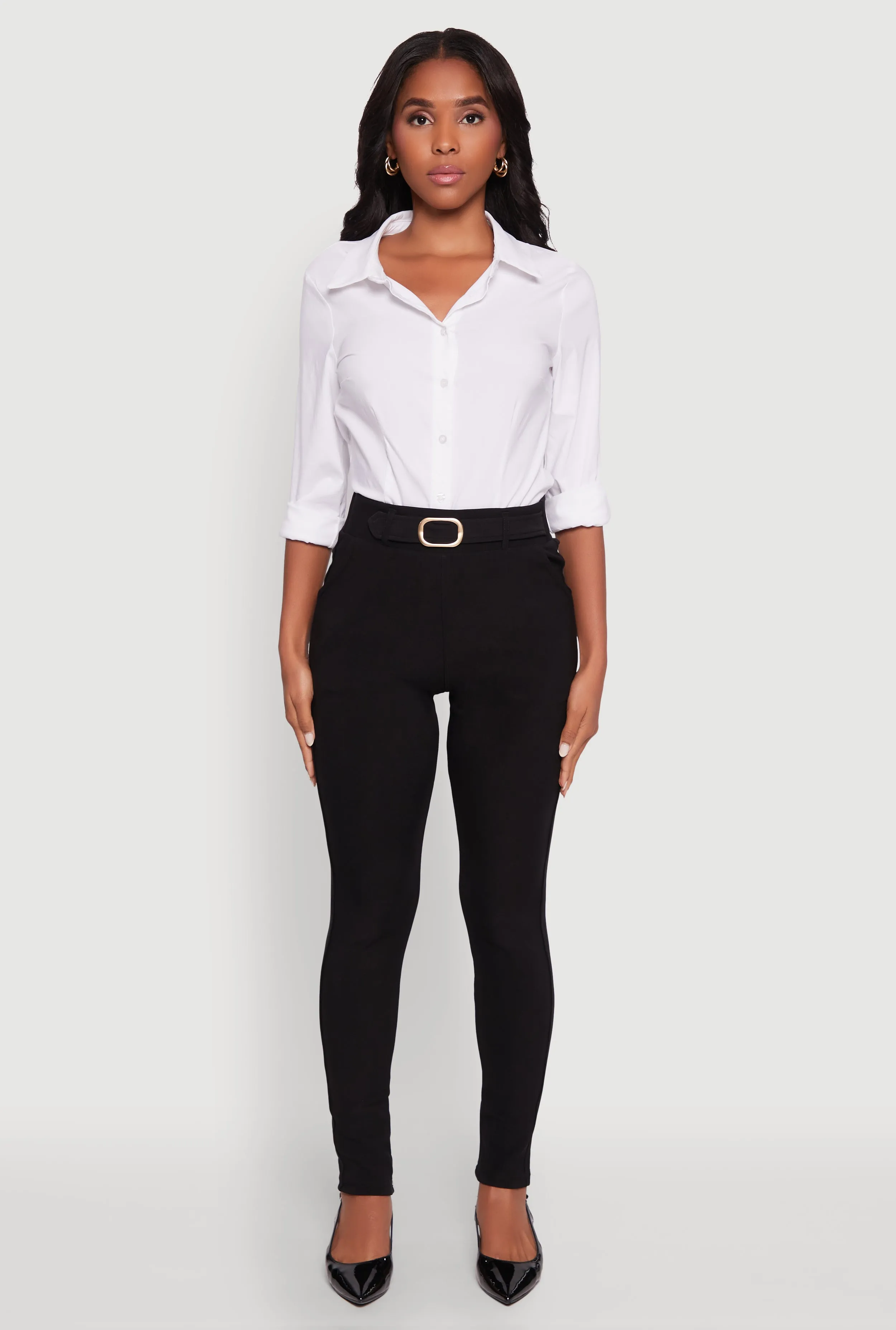 Body Contour Belted Front Pants sold by Rainbow product image thumbnail 2