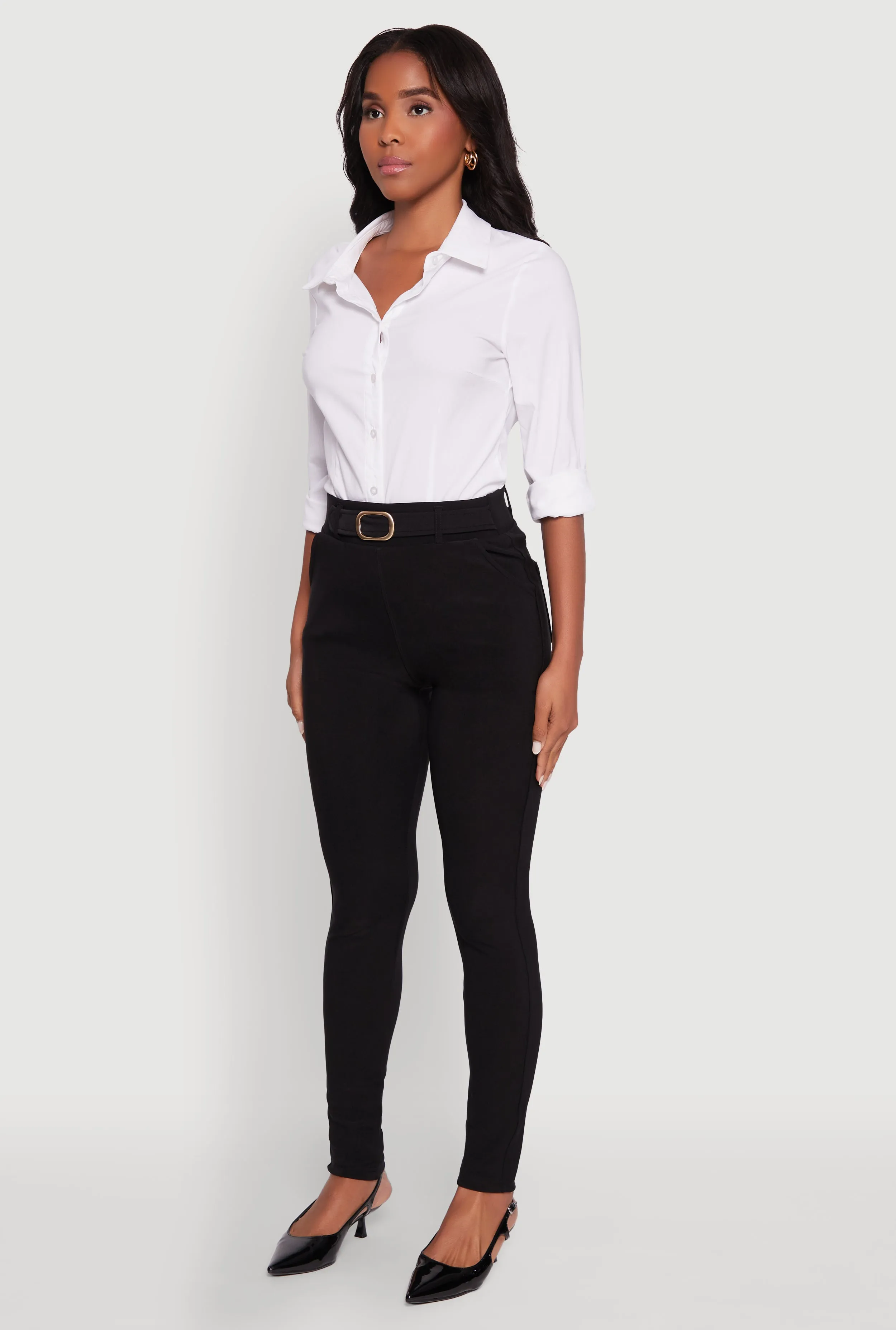 Body Contour Belted Front Pants sold by Rainbow product image thumbnail 3