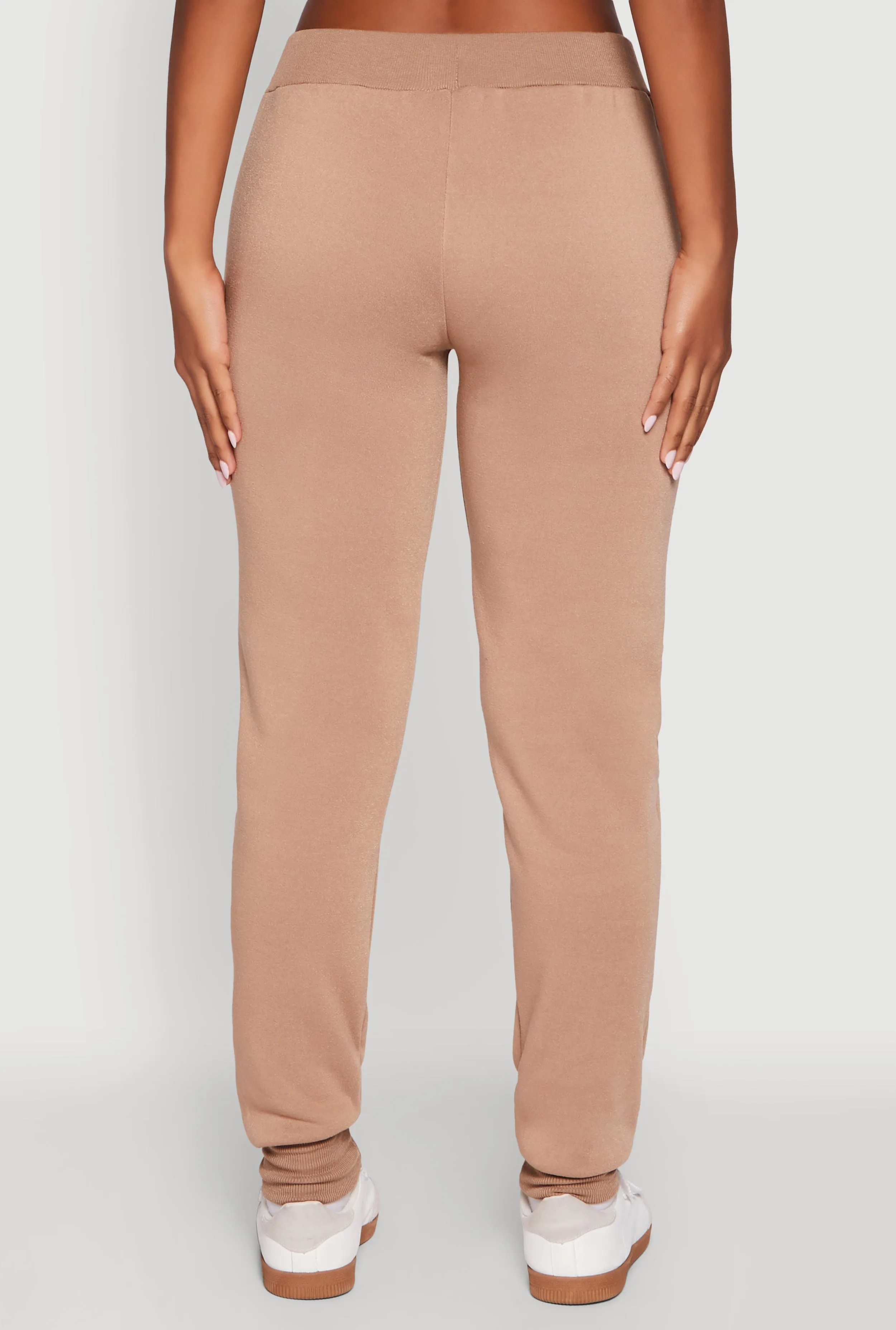 Mid Rise Solid Fleece Joggers sold by Rainbow product image thumbnail 5