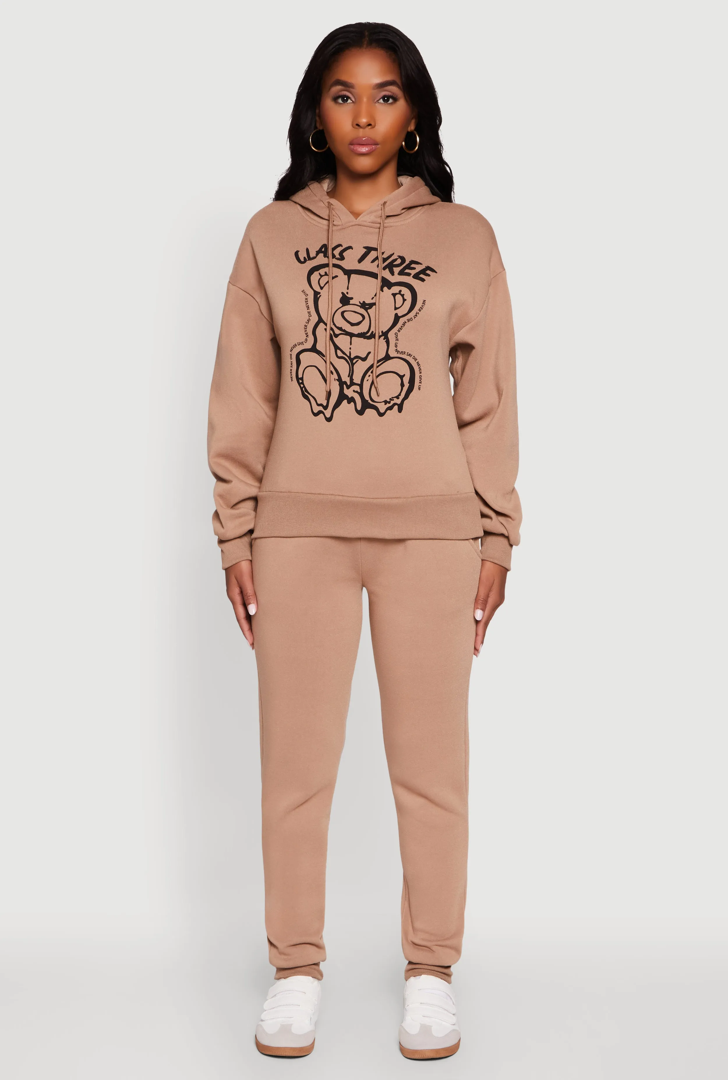 Mid Rise Solid Fleece Joggers sold by Rainbow product image thumbnail 2