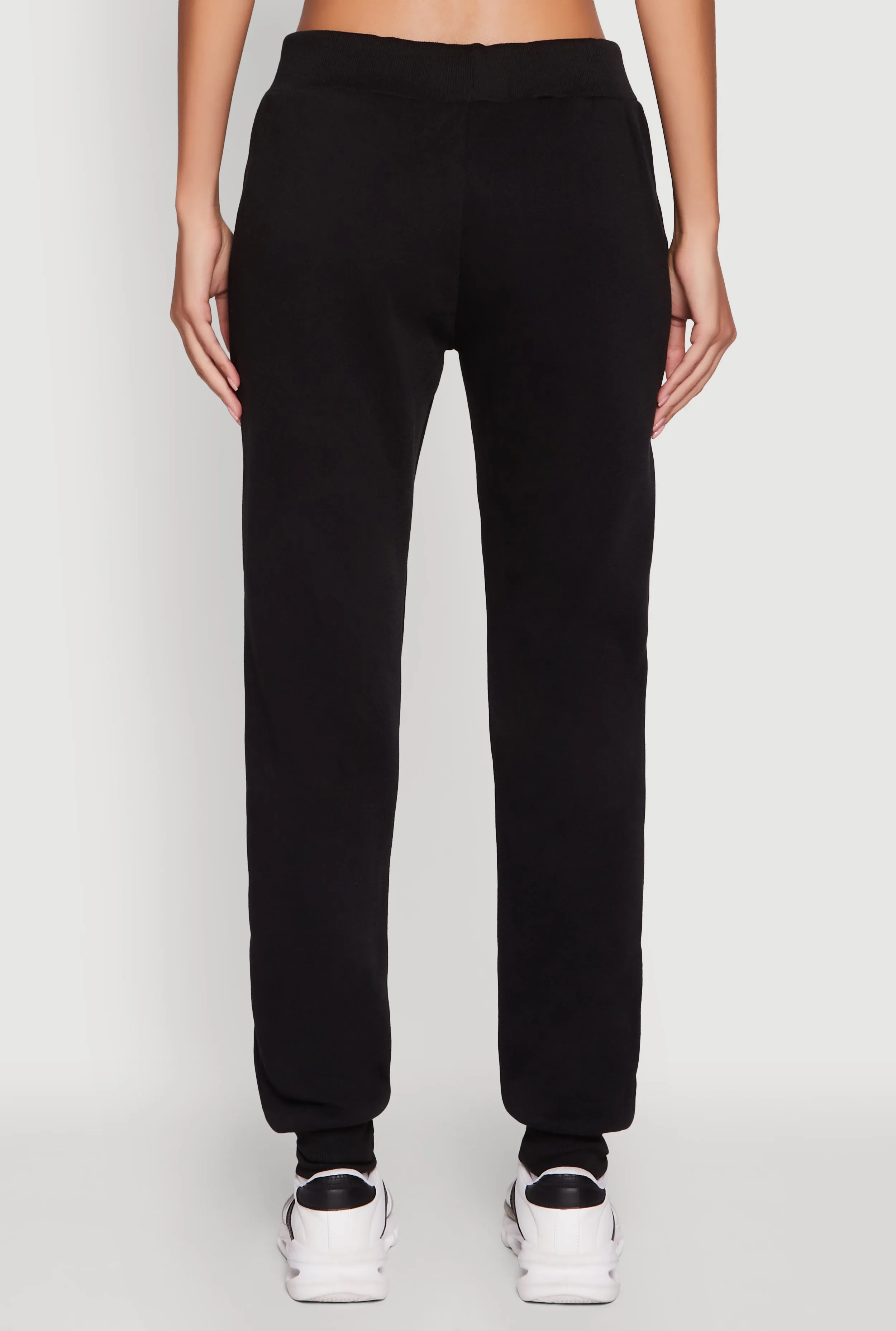 Mid Rise Solid Fleece Joggers sold by Rainbow product image thumbnail 5