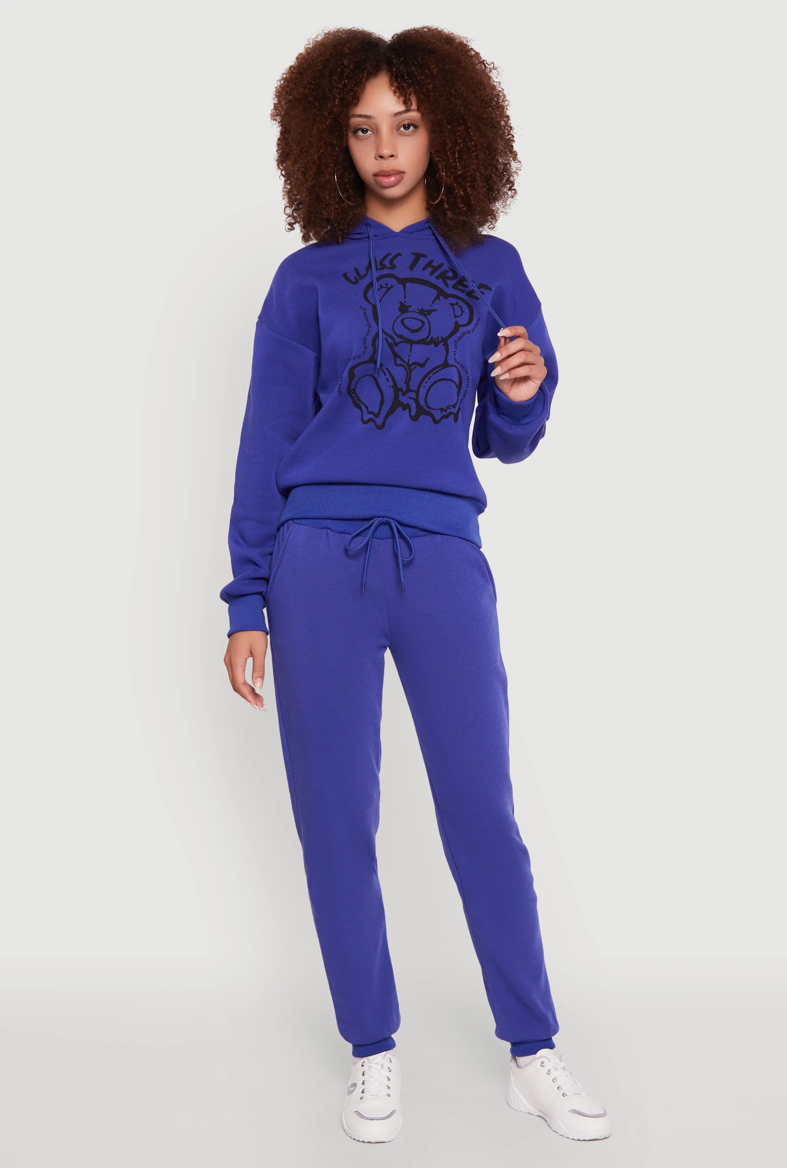 Bear Graphic Fleece Pullover Hoodie sold by Rainbow product image thumbnail 2