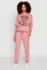 Mid Rise Solid Fleece Joggers sold by Rainbow