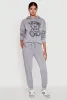 Mid Rise Solid Fleece Joggers sold by Rainbow