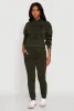 Mid Rise Solid Fleece Joggers sold by Rainbow