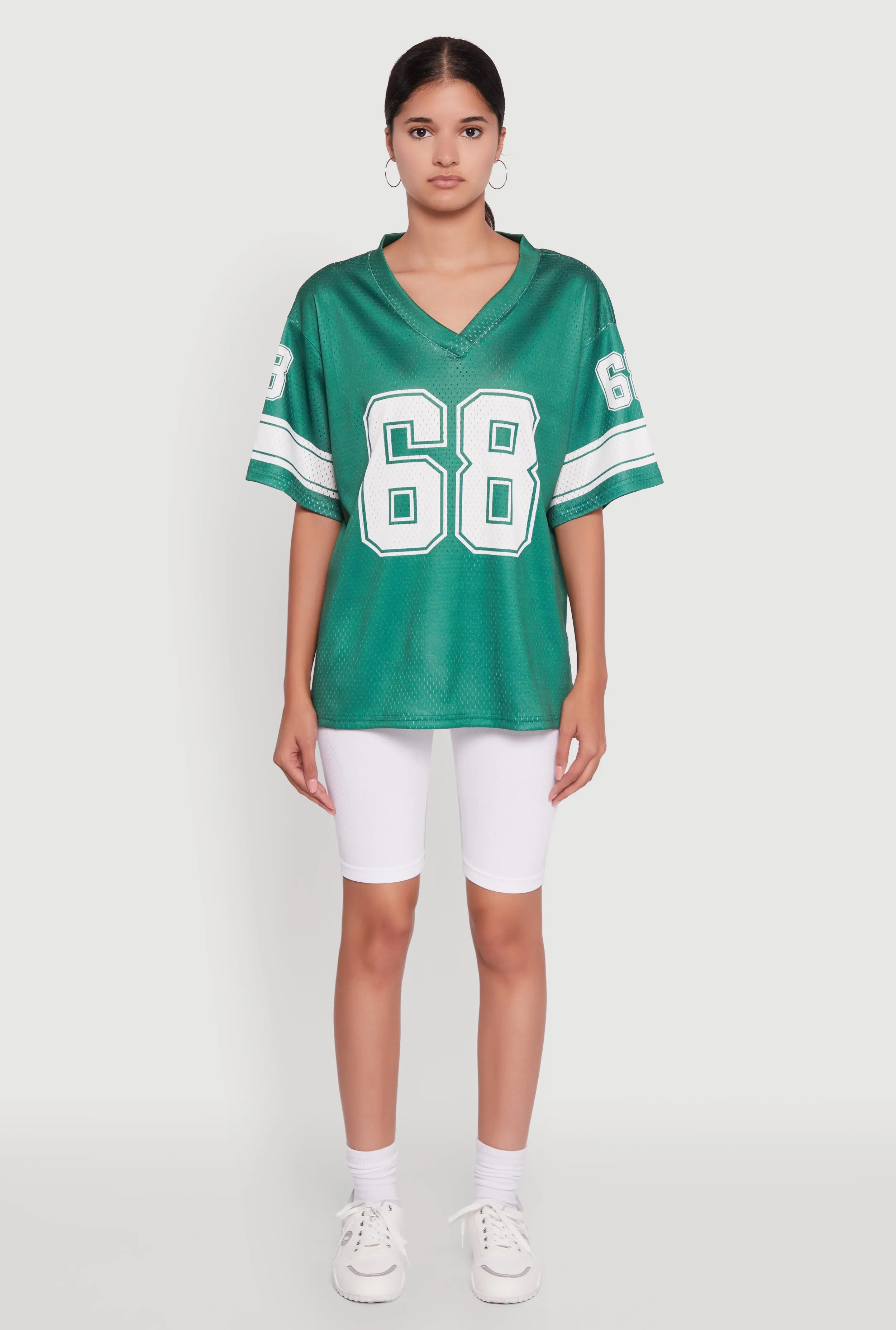 68 Graphic V-Neck Football Jersey sold by Rainbow product image thumbnail 3