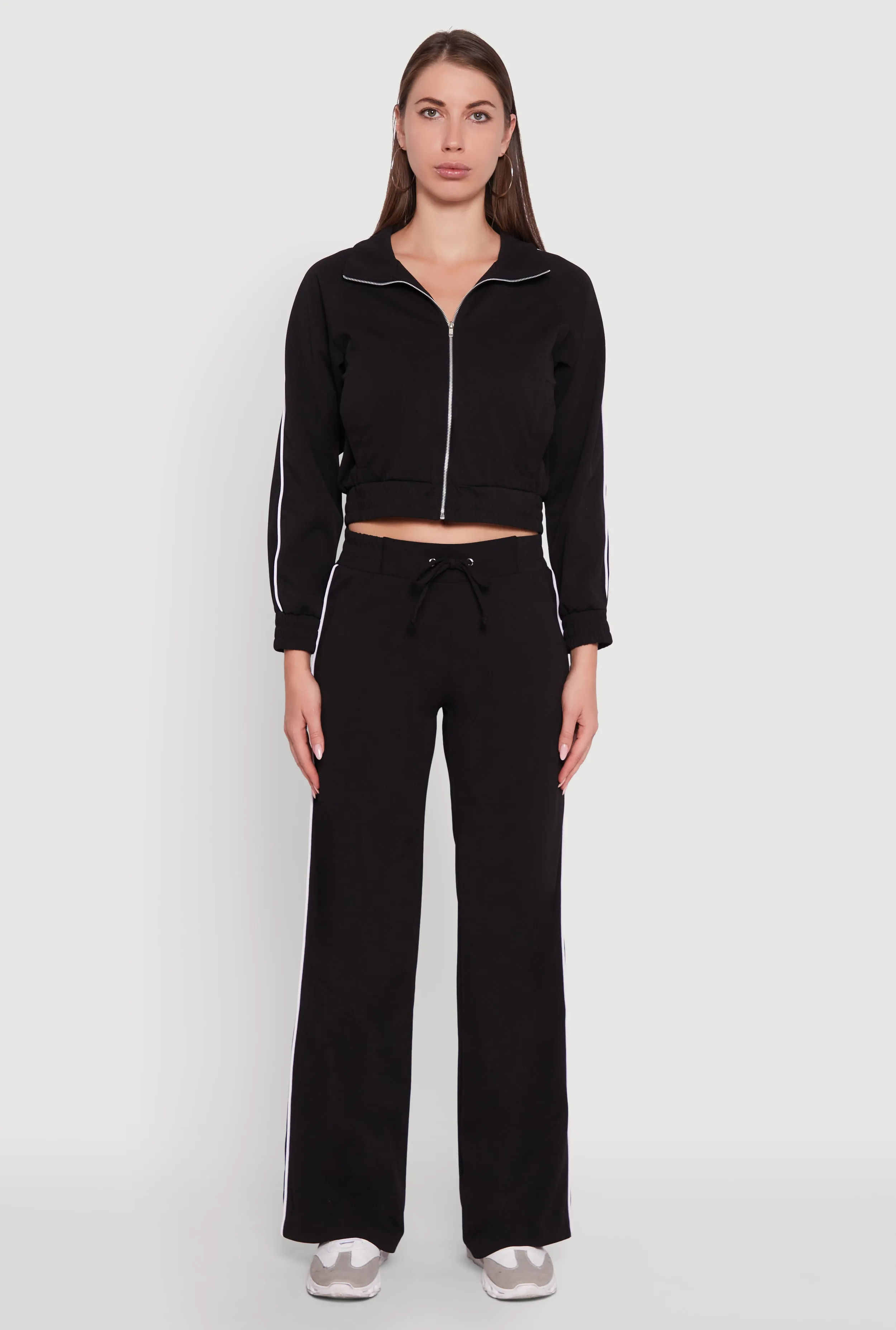 Wide Leg Crepe Knit Casual Pants sold by Rainbow product image thumbnail 2