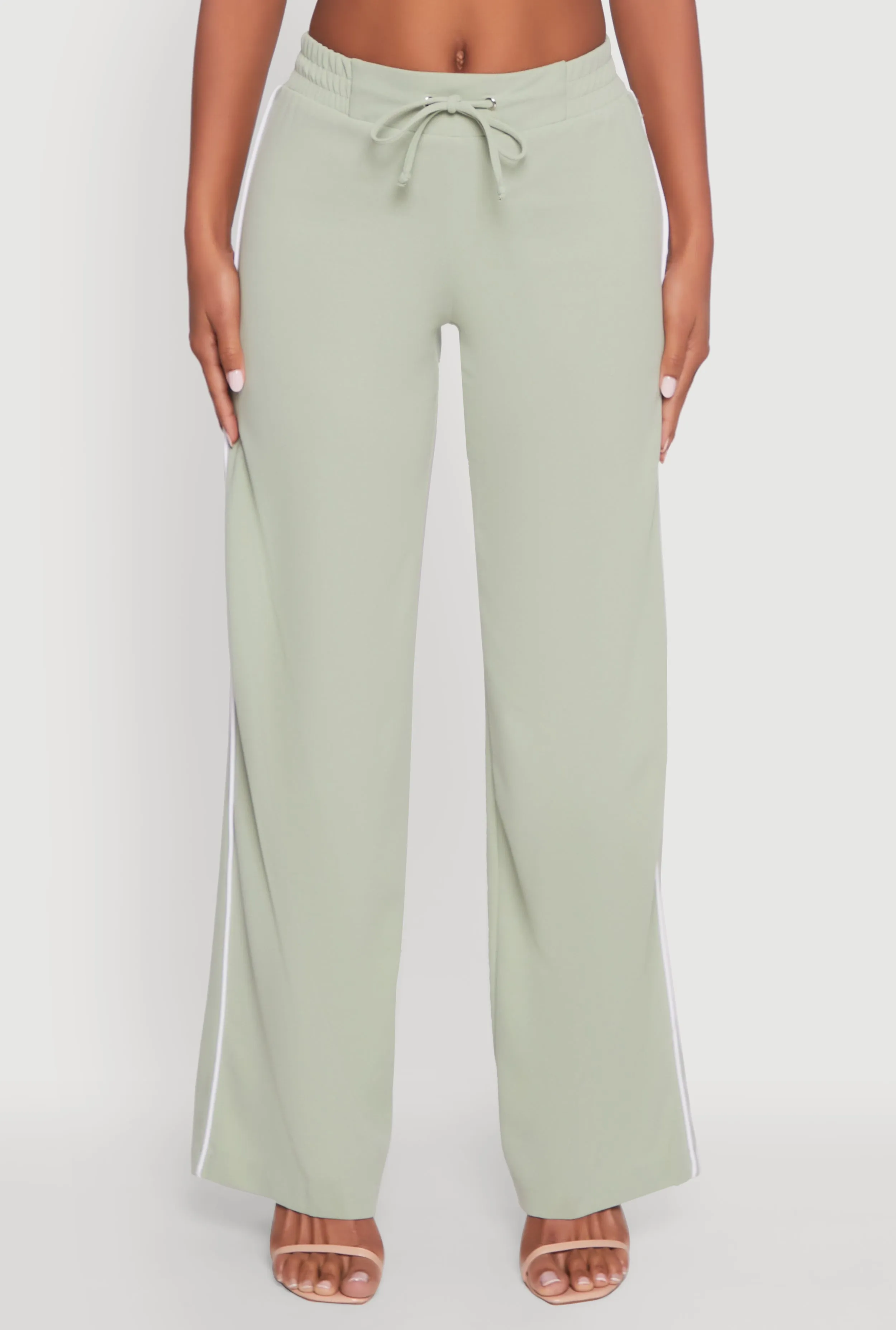 Wide Leg Crepe Knit Casual Pants sold by Rainbow product image thumbnail 3