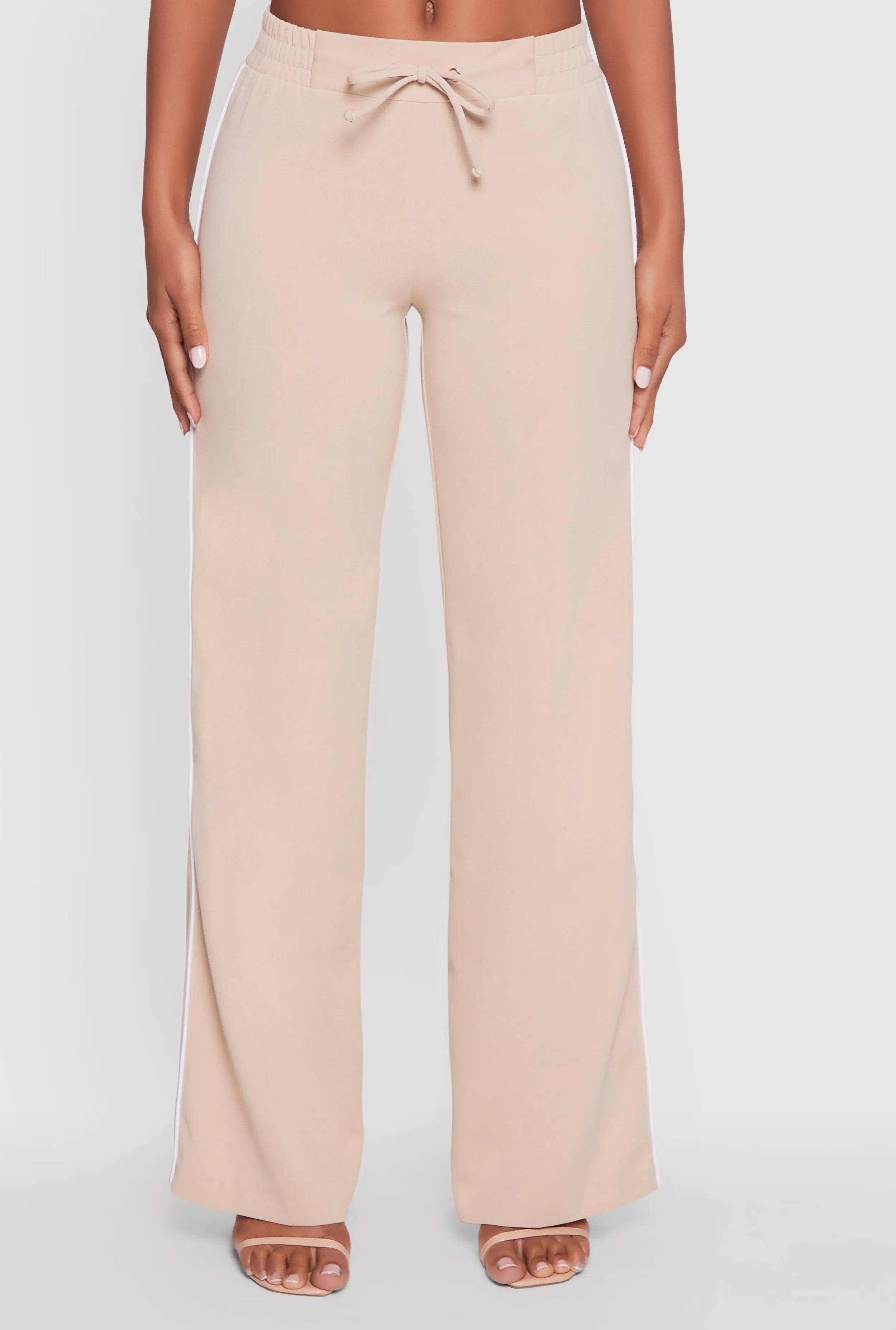 Wide Leg Crepe Knit Casual Pants sold by Rainbow product image thumbnail 3