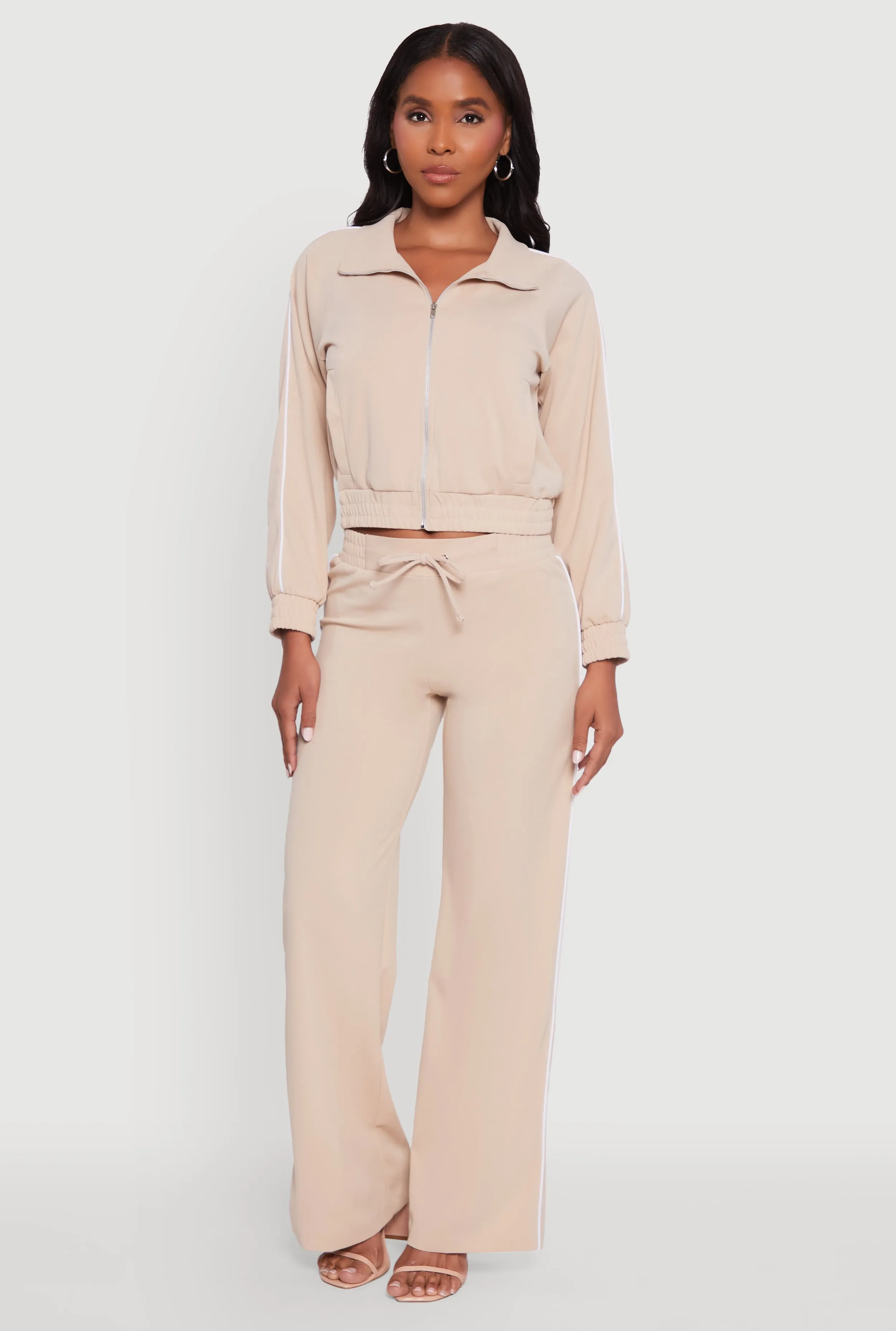 Wide Leg Crepe Knit Casual Pants sold by Rainbow product image thumbnail 5