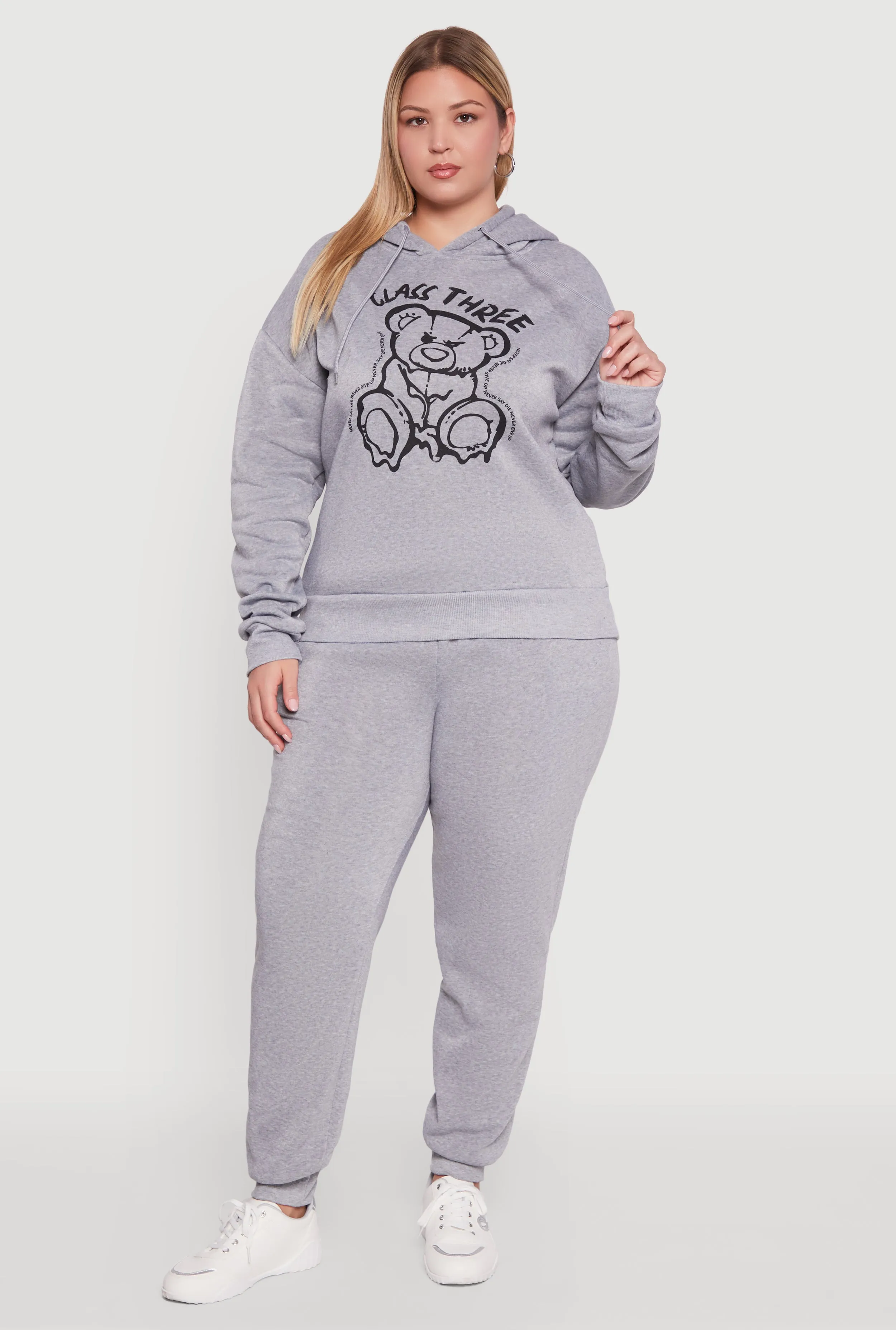 Plus Size Class Three Graphic Pullover Hoodie sold by Rainbow product image thumbnail 2