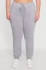 Plus Size High Waisted Fleece Drawstring Waist Joggers sold by Rainbow