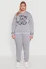 Plus Size High Waisted Fleece Drawstring Waist Joggers sold by Rainbow