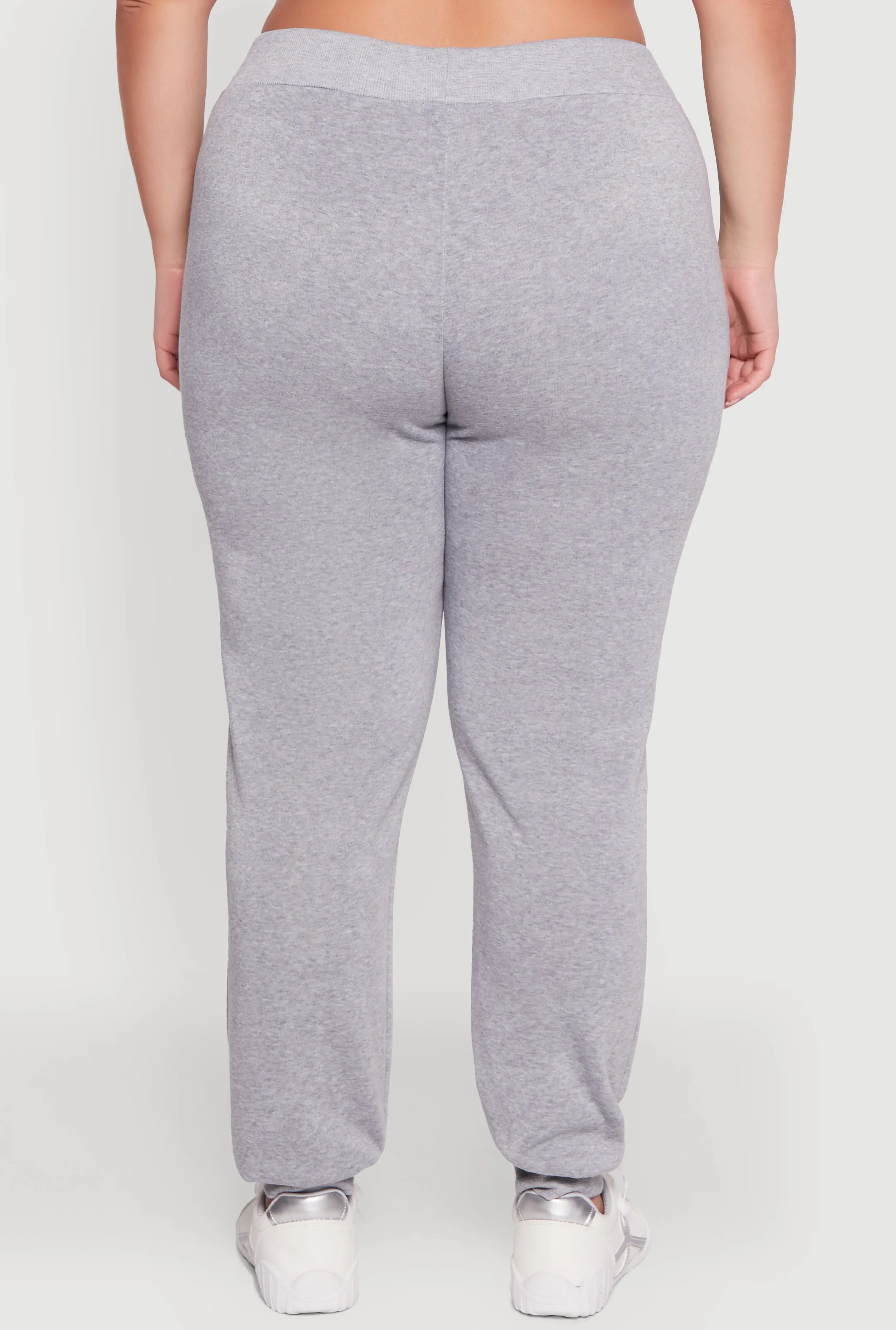 Plus Size High Waisted Fleece Drawstring Waist Joggers sold by Rainbow product image thumbnail 5