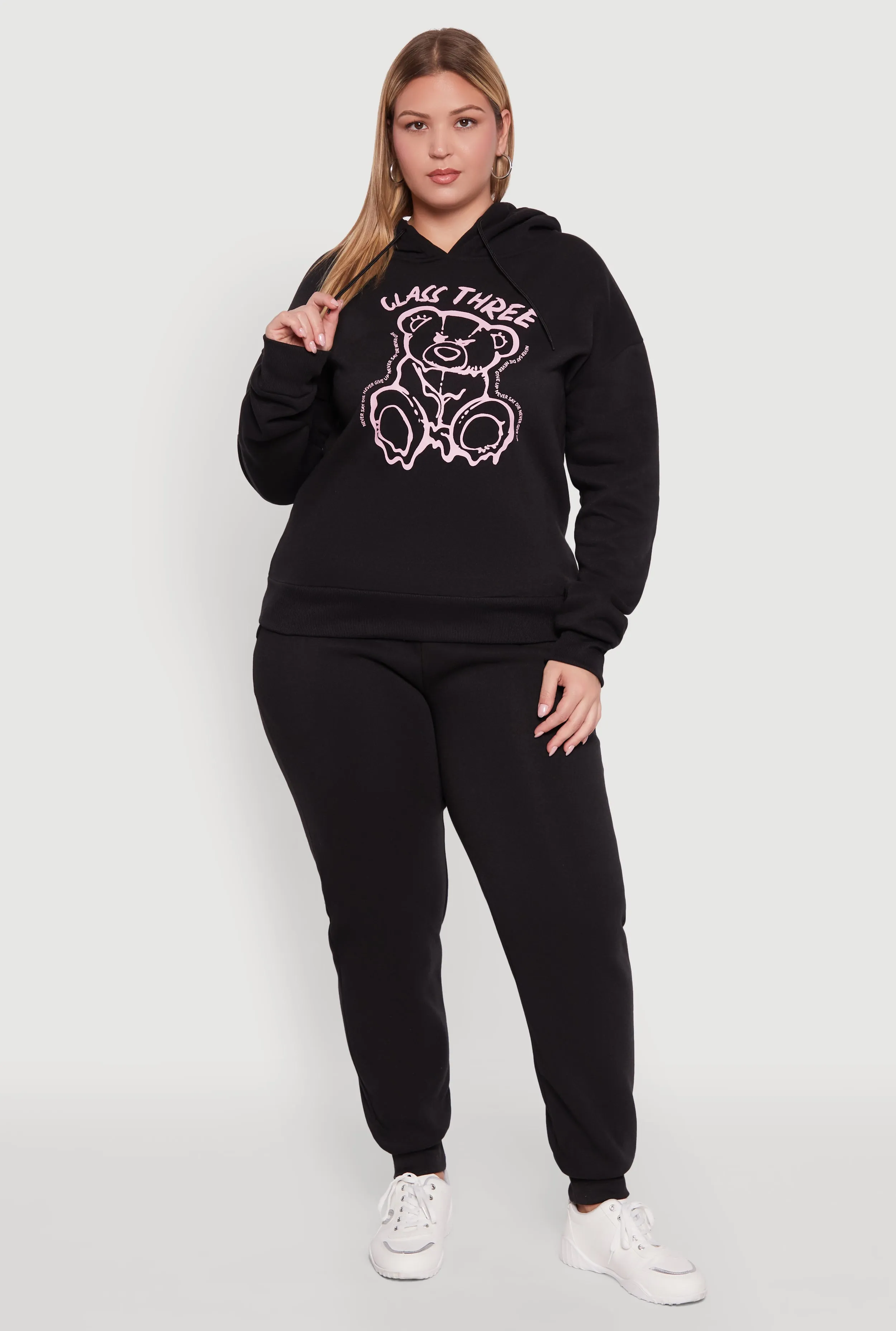 Plus Size Class Three Graphic Pullover Hoodie sold by Rainbow product image thumbnail 2