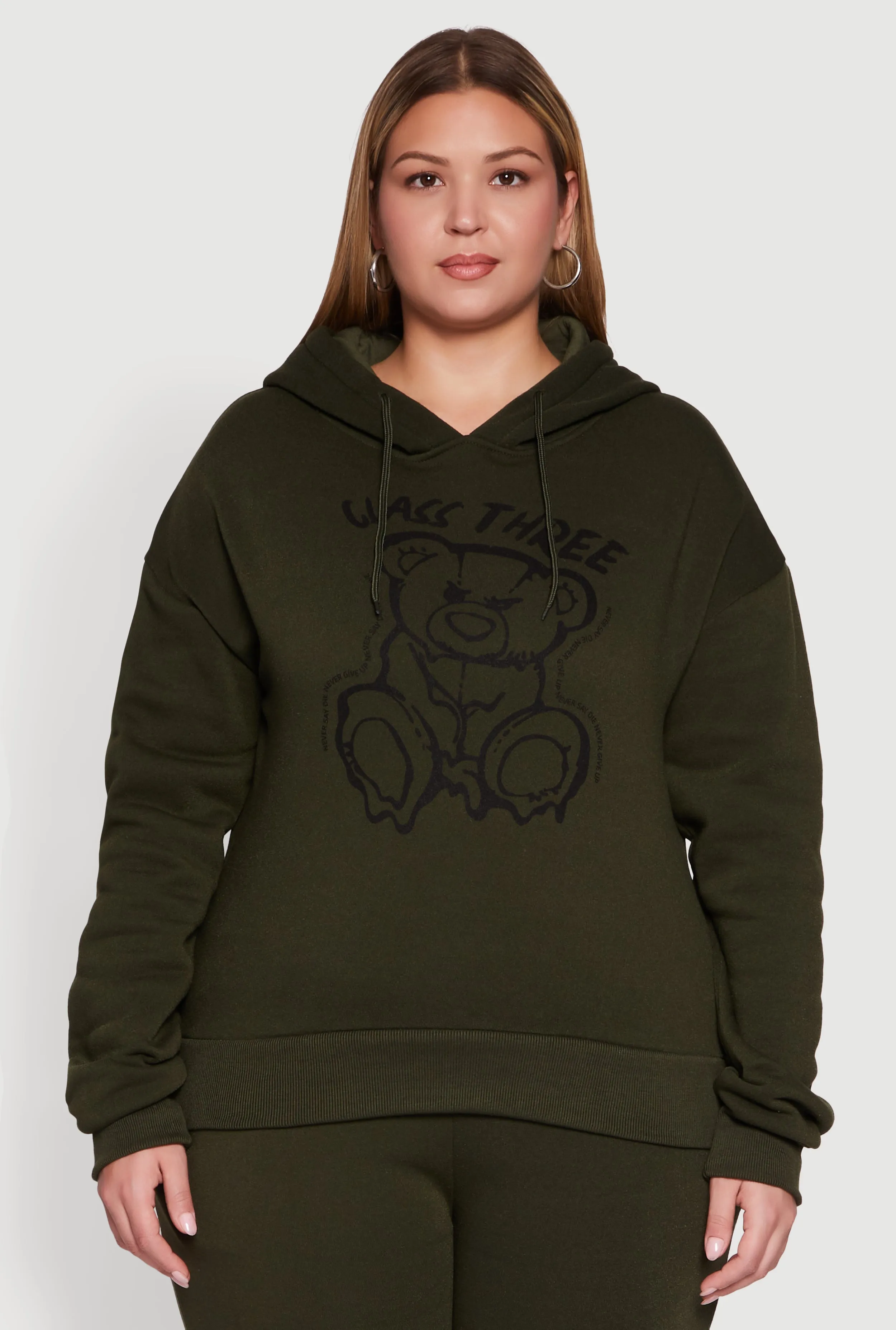 Plus Size Class Three Graphic Pullover Hoodie sold by Rainbow product image thumbnail 2