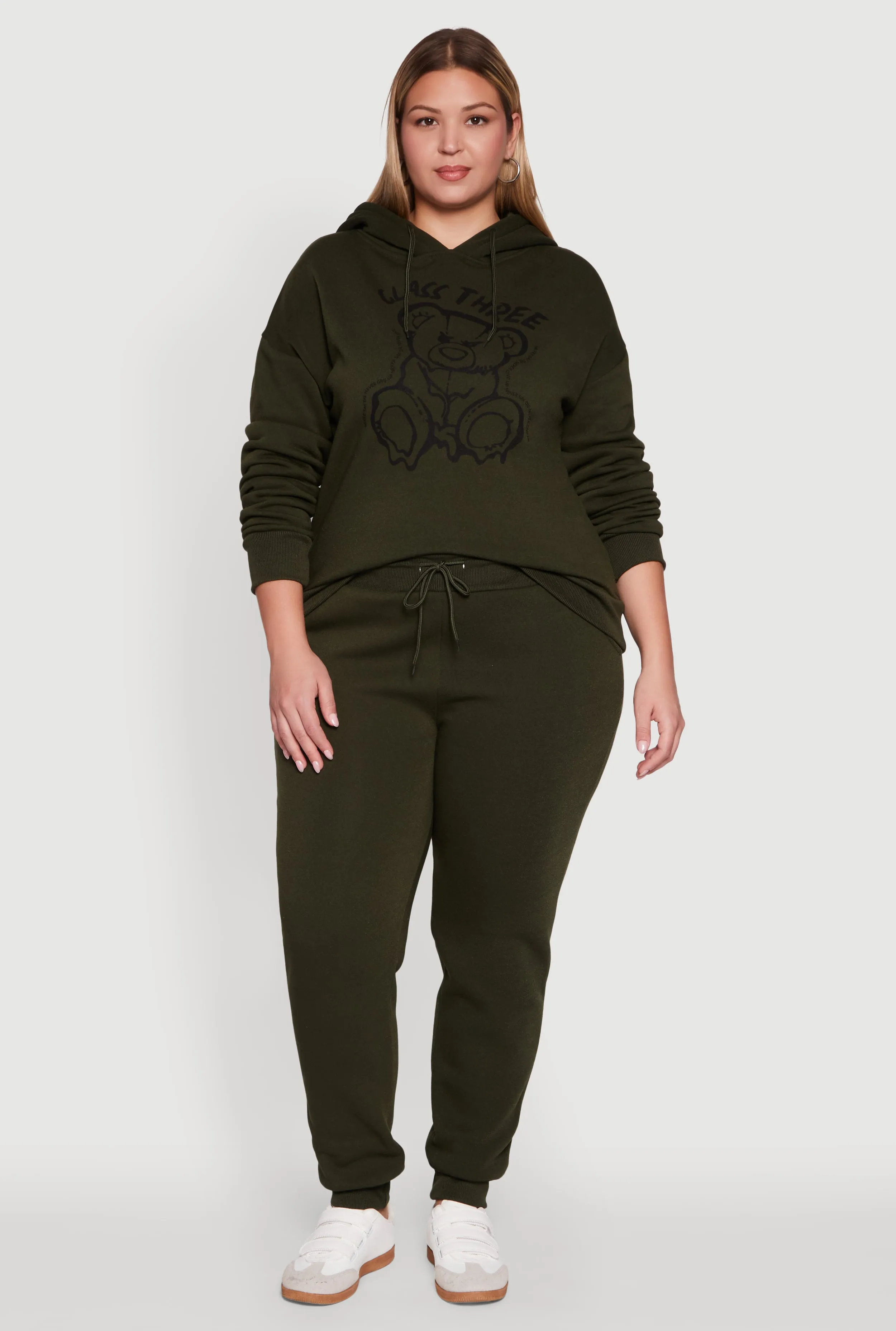 Plus Size Class Three Graphic Pullover Hoodie sold by Rainbow