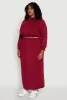 Plus Size Toggle Drawstring Hem Crop Sweatshirt sold by Rainbow