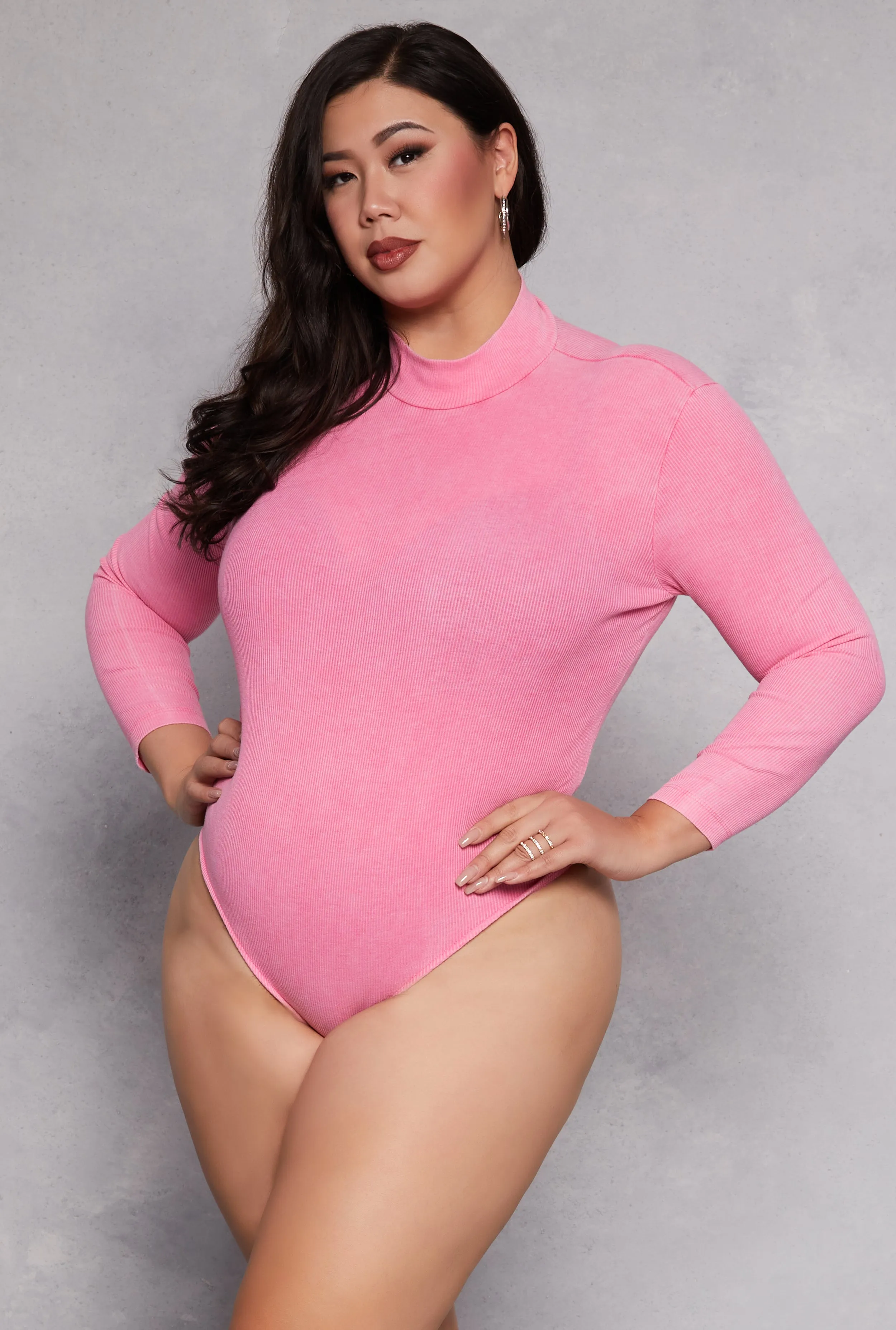 Plus Size Acid Wash Bodysuit sold by Rainbow product image thumbnail 5