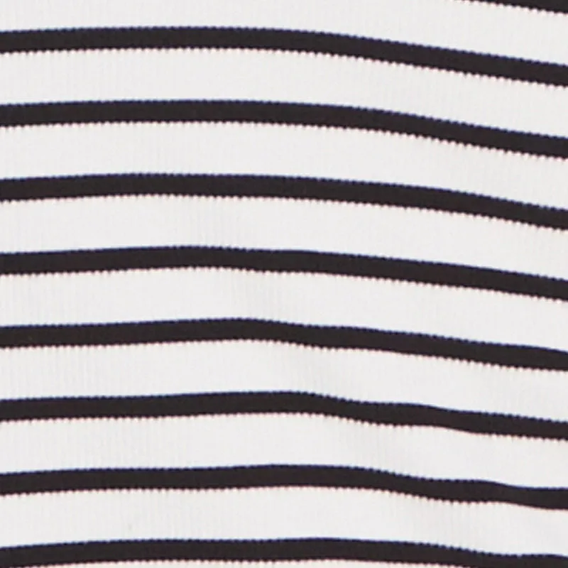 Striped Asymmetrical Fold Over Off The Shoulder Side Slit Dress sold by Rainbow product image thumbnail 4