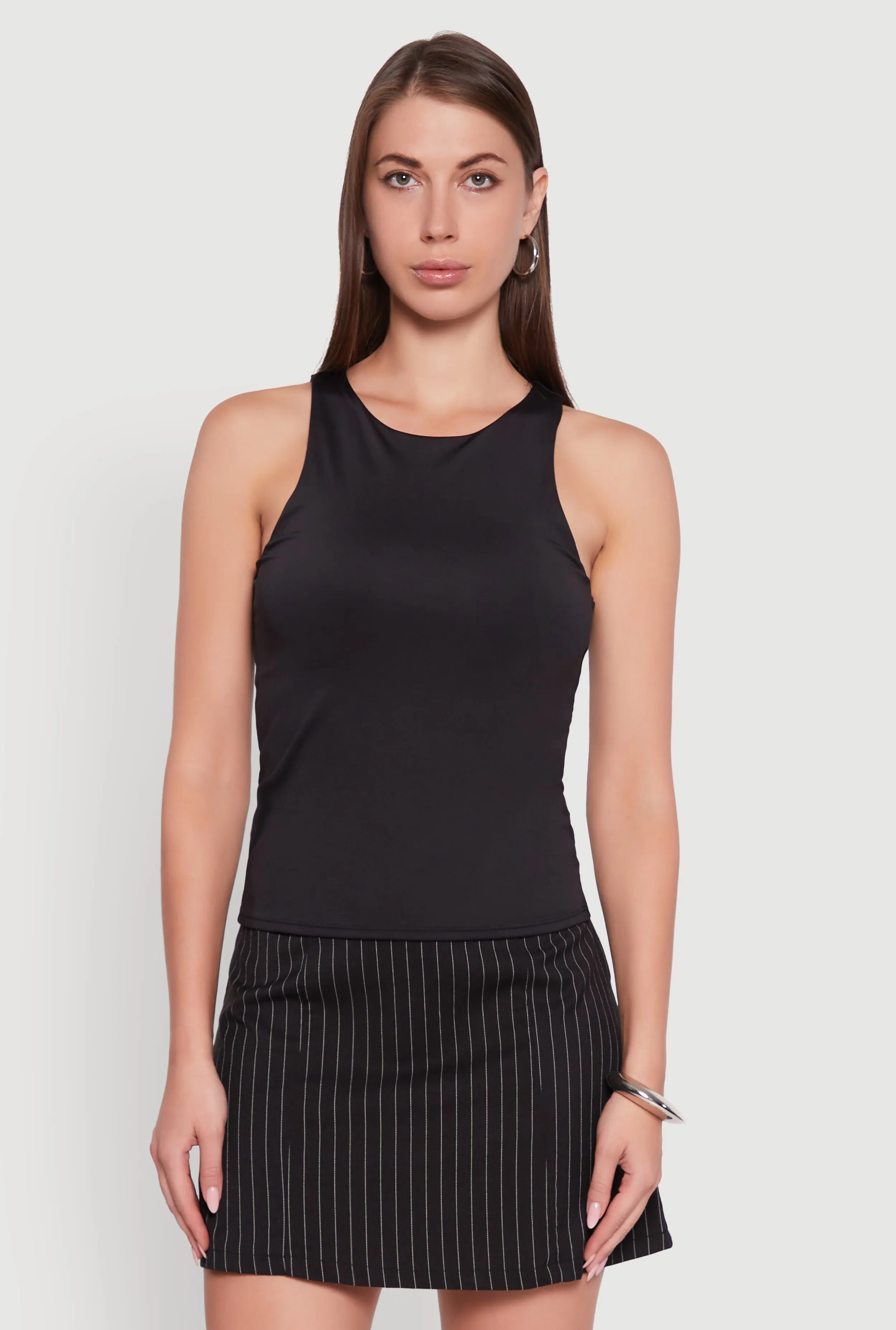 High Neck Shelf Bra Racerback Tank Top sold by Rainbow product image thumbnail 2