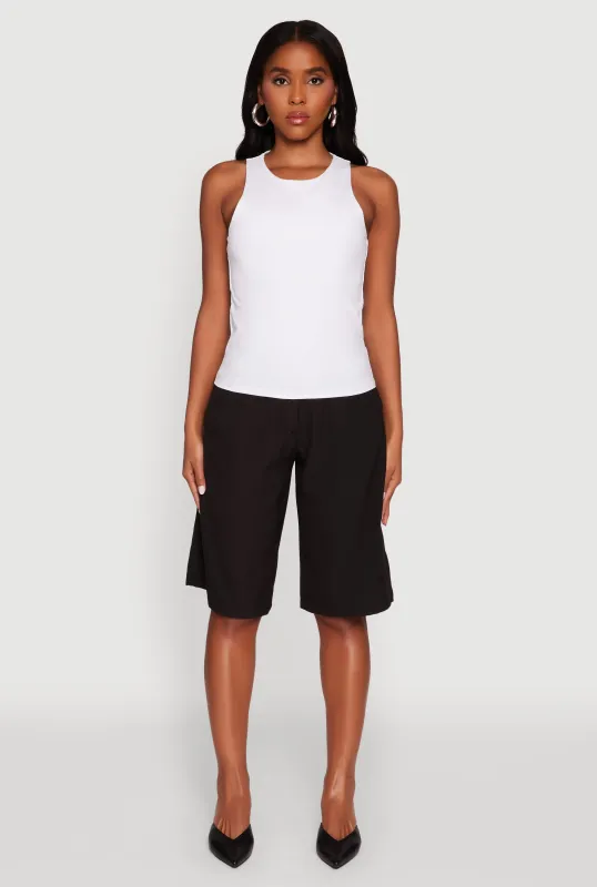 High Neck Shelf Bra Racerback Tank Top sold by Rainbow