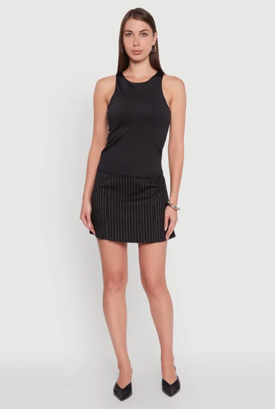 High Neck Shelf Bra Racerback Tank Top sold by Rainbow