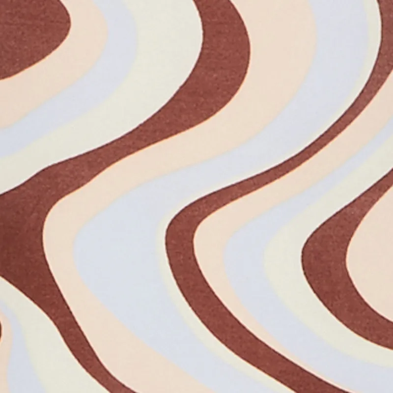 Trendy Women's Classic Fit Printed Mock Neck Blouse with Keyhole sold by Rainbow product image thumbnail 4