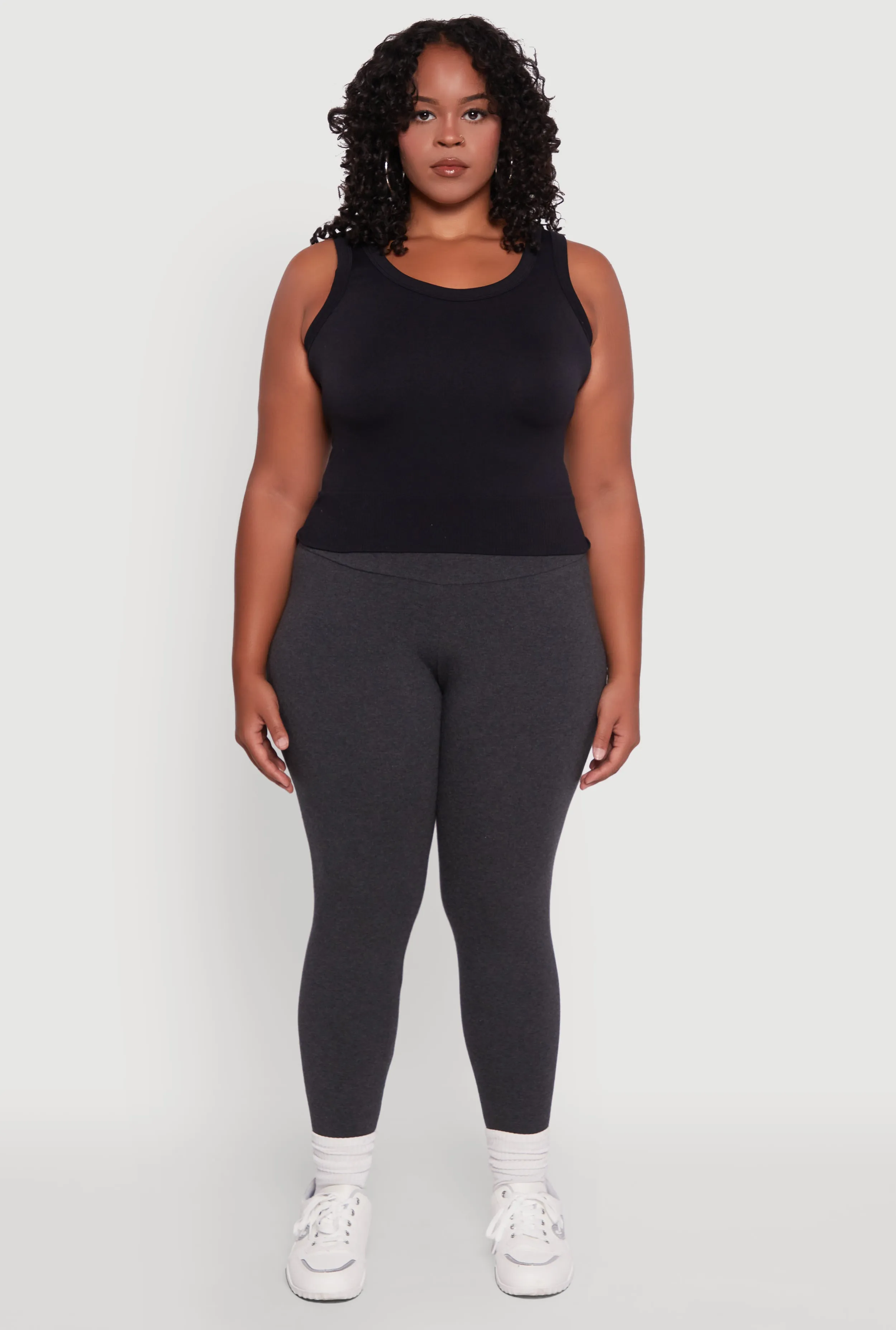 Plus Size Stylish High Waisted Leggings sold by Rainbow product image thumbnail 2