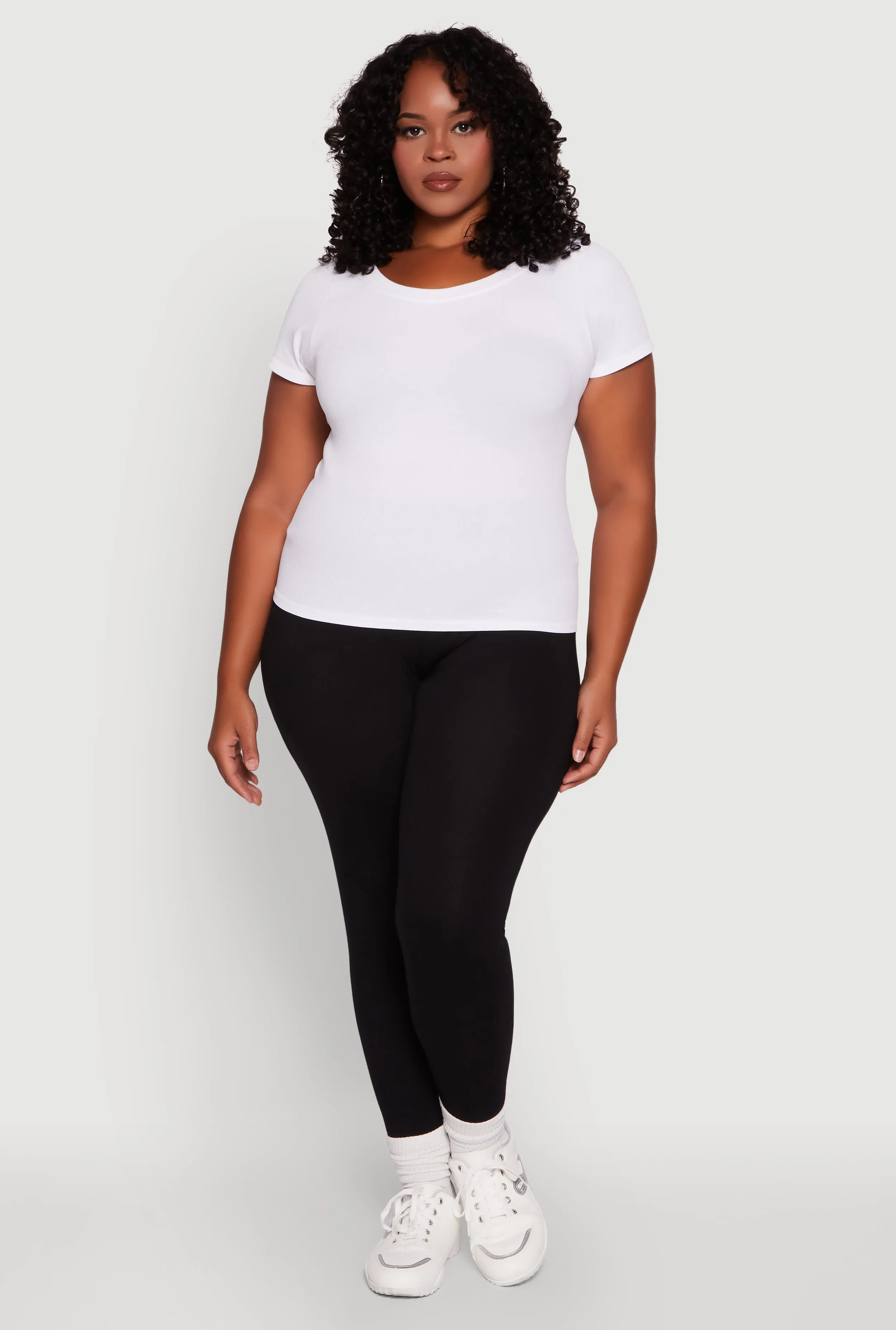 Plus Size Stylish High Waisted Leggings sold by Rainbow product image thumbnail 2