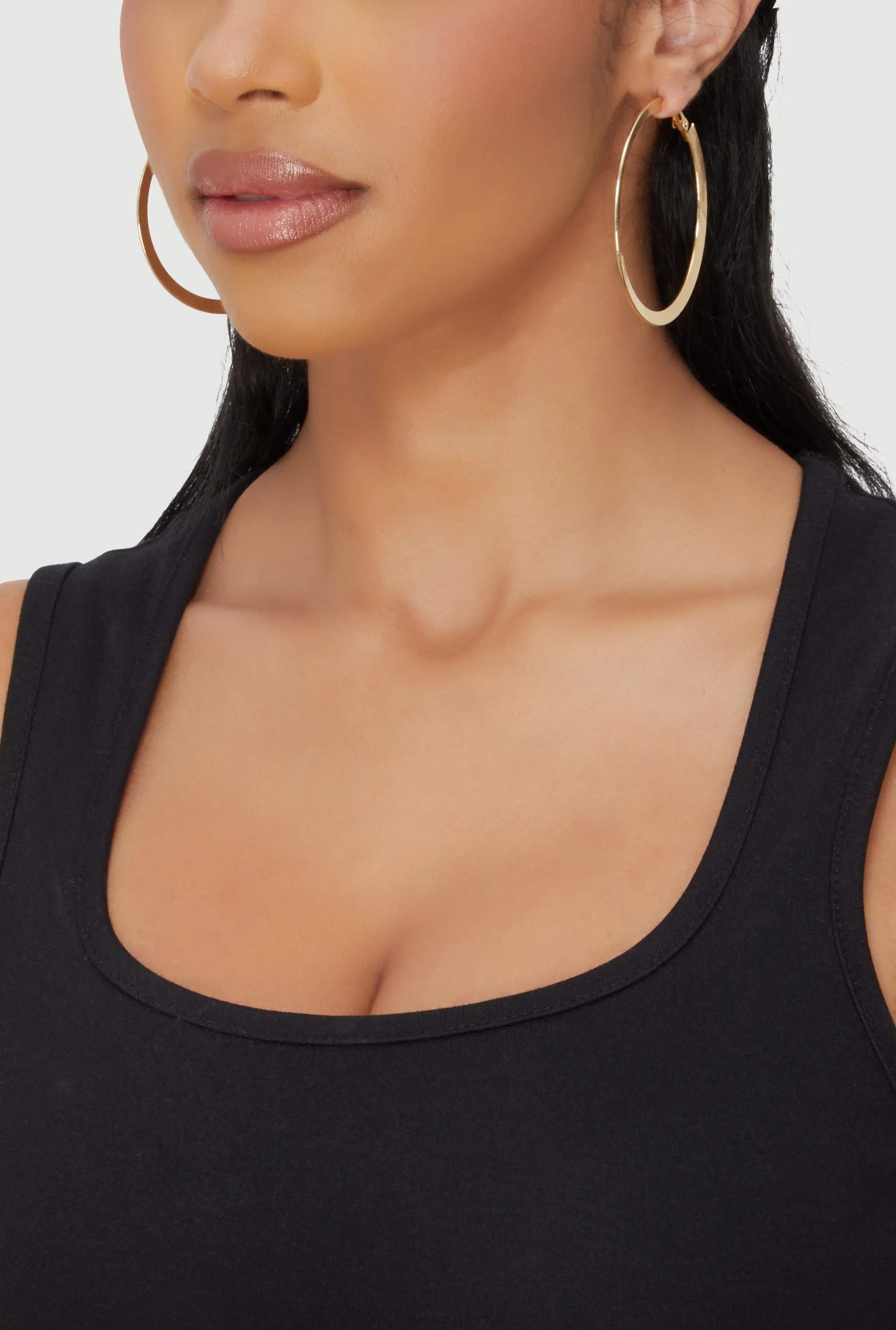 Metallic Assorted Hoop and Stud Earrings Set of 9 sold by Rainbow product image thumbnail 2