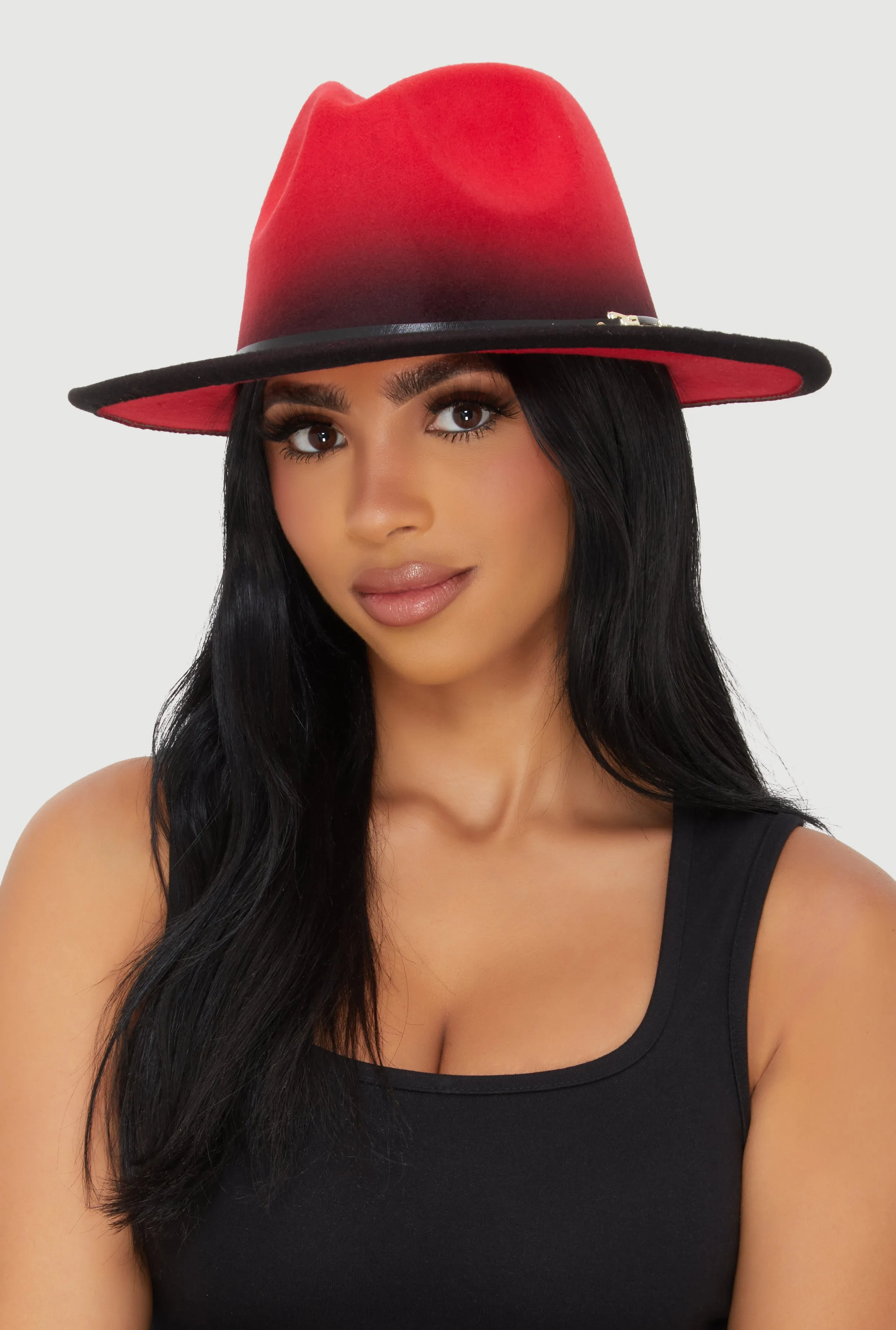 Two Tone Belted Trim Panama Hat sold by Rainbow product image thumbnail 2