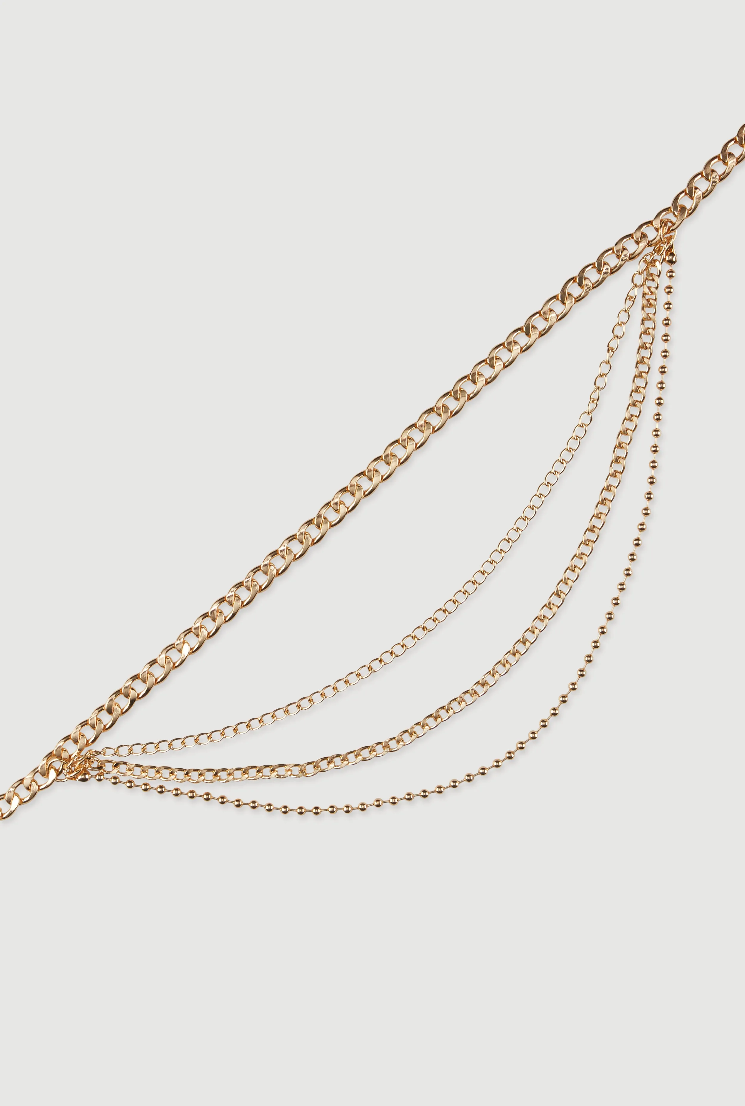 Metallic Layered Chain Belt sold by Rainbow product image thumbnail 3