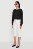 Cropped Bubble Hem Long Sleeve Sweatshirt sold by Rainbow