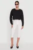 Cropped Bubble Hem Long Sleeve Sweatshirt sold by Rainbow