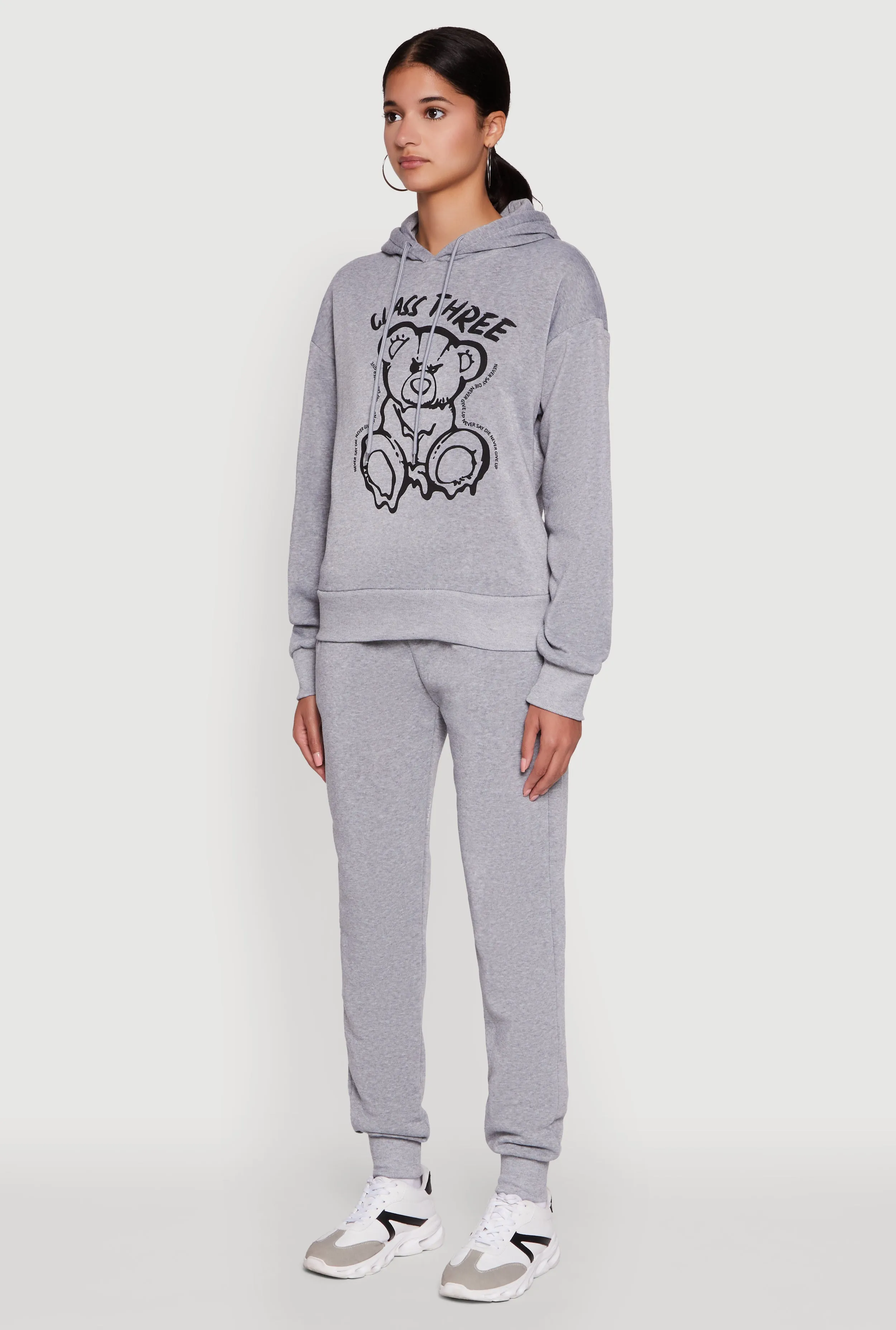 Bear Graphic Fleece Pullover Hoodie sold by Rainbow product image thumbnail 5