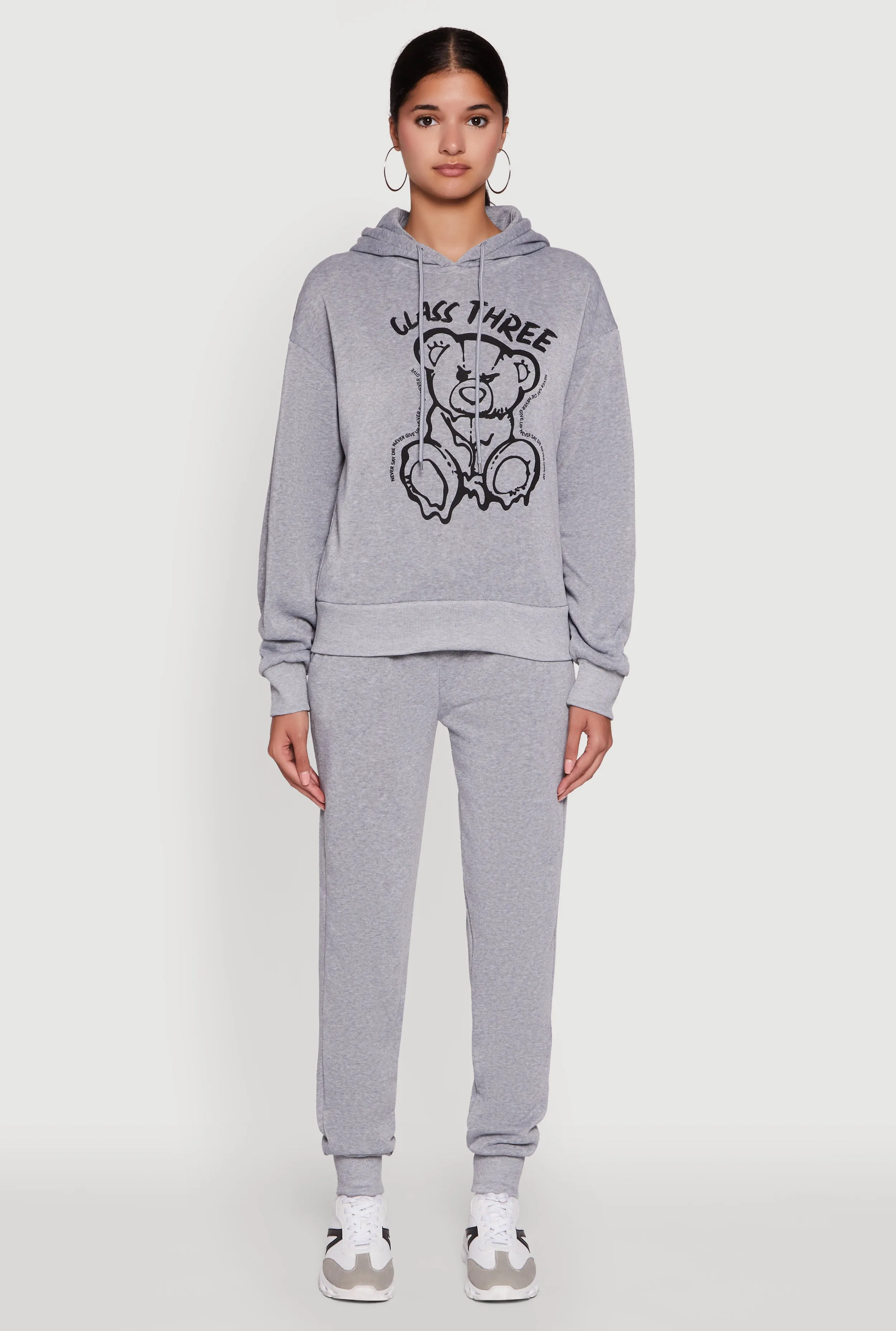 Bear Graphic Fleece Pullover Hoodie sold by Rainbow product image thumbnail 3